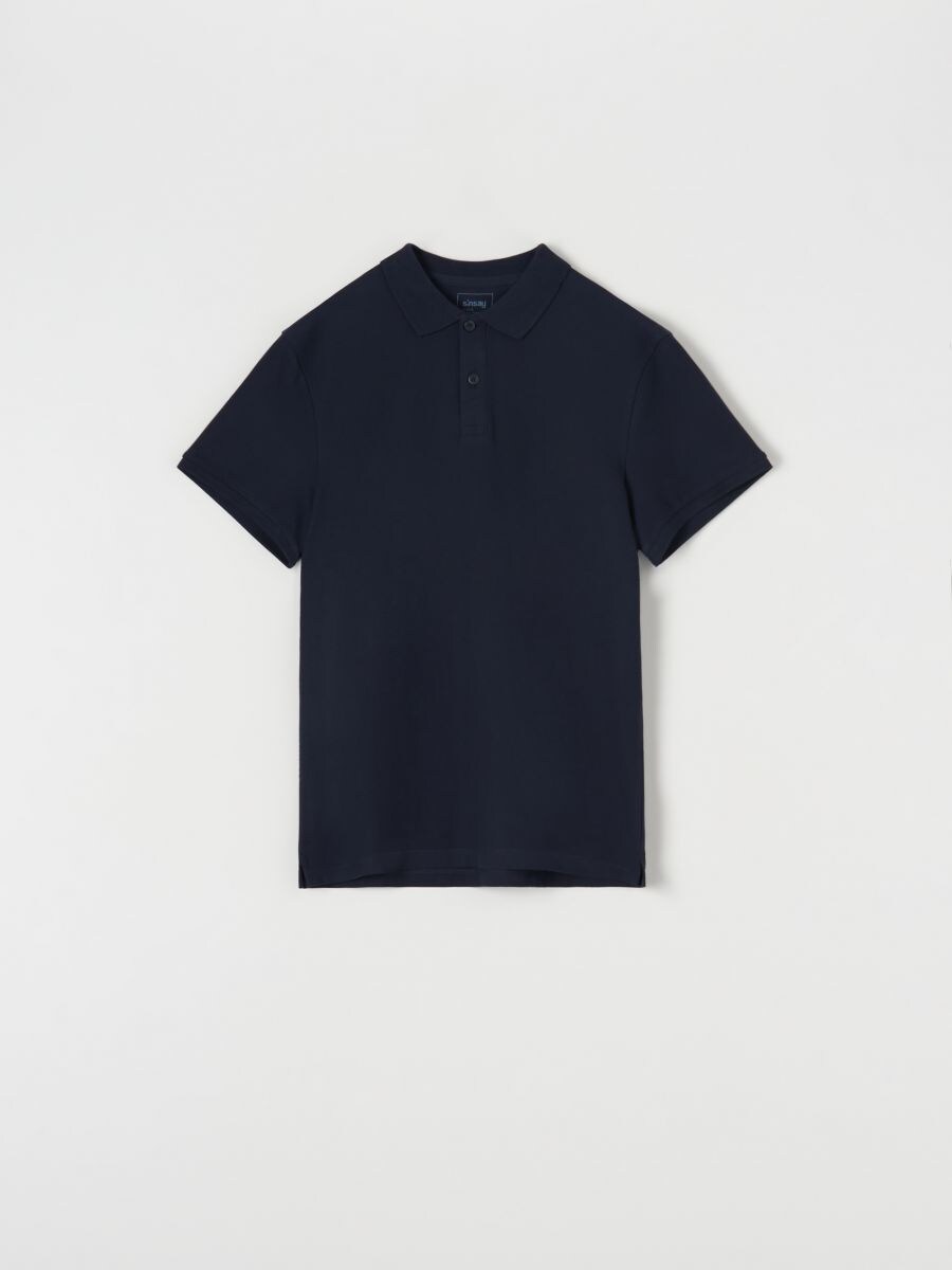 Polohemd Farbe Navy Sinsay O X