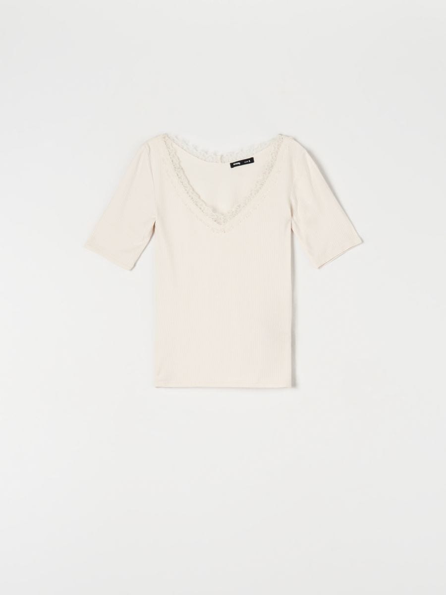 T Shirt Farbe Nude Sinsay J X