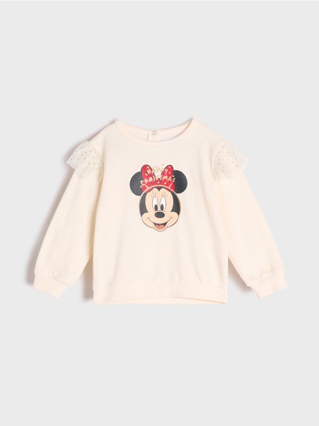 Bluza Myszka Minnie Kolor Kremowy Sinsay Bz X