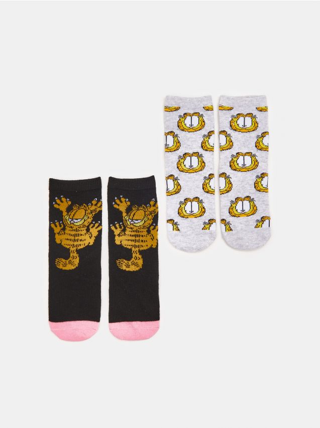 Garfield Socks 2 Pack Color Light Grey SINSAY 3046F 09M