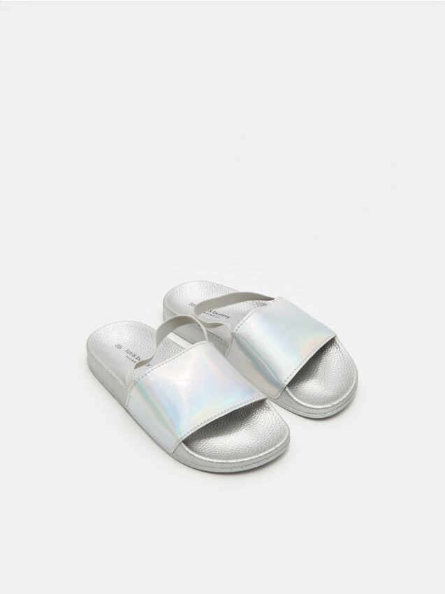 Flip Flops Color Silver Sinsay E Slv