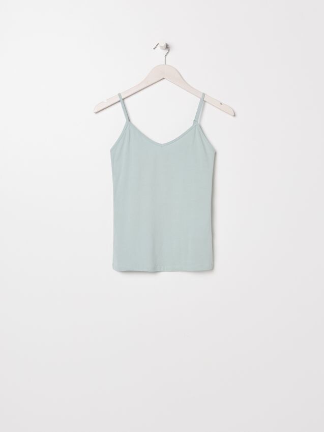 Camisole Oberteil Farbe Mintgrün SINSAY 9165A 65X