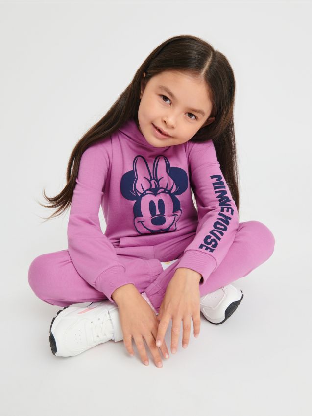 Bluza Myszka Minnie Kolor Fioletowy SINSAY XY370 44X