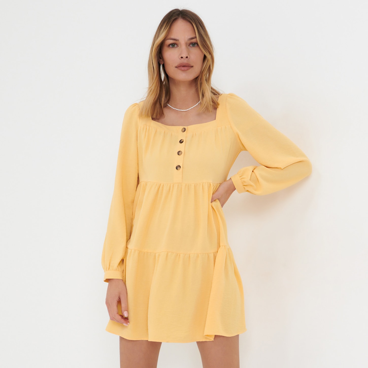 Vestido babydoll mini