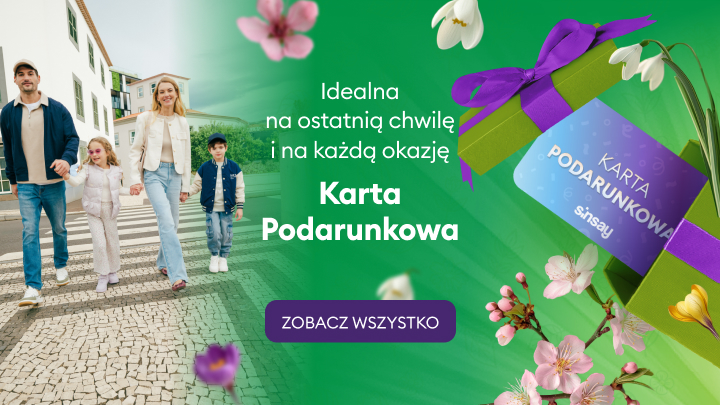 karta podarunkowa wiosna banner