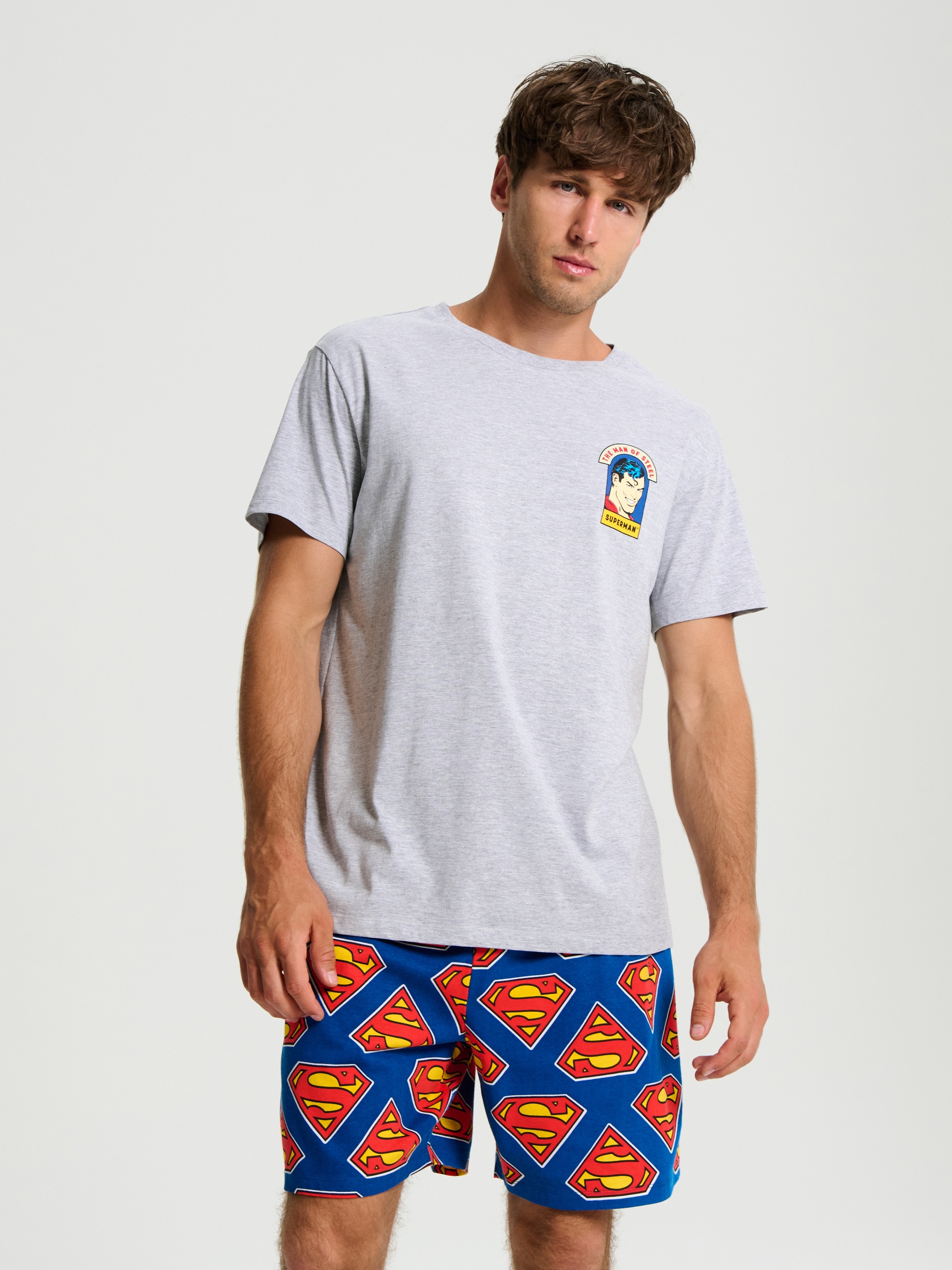 Sinsay - Piżama dwuczęściowa Superman - wielobarwny
