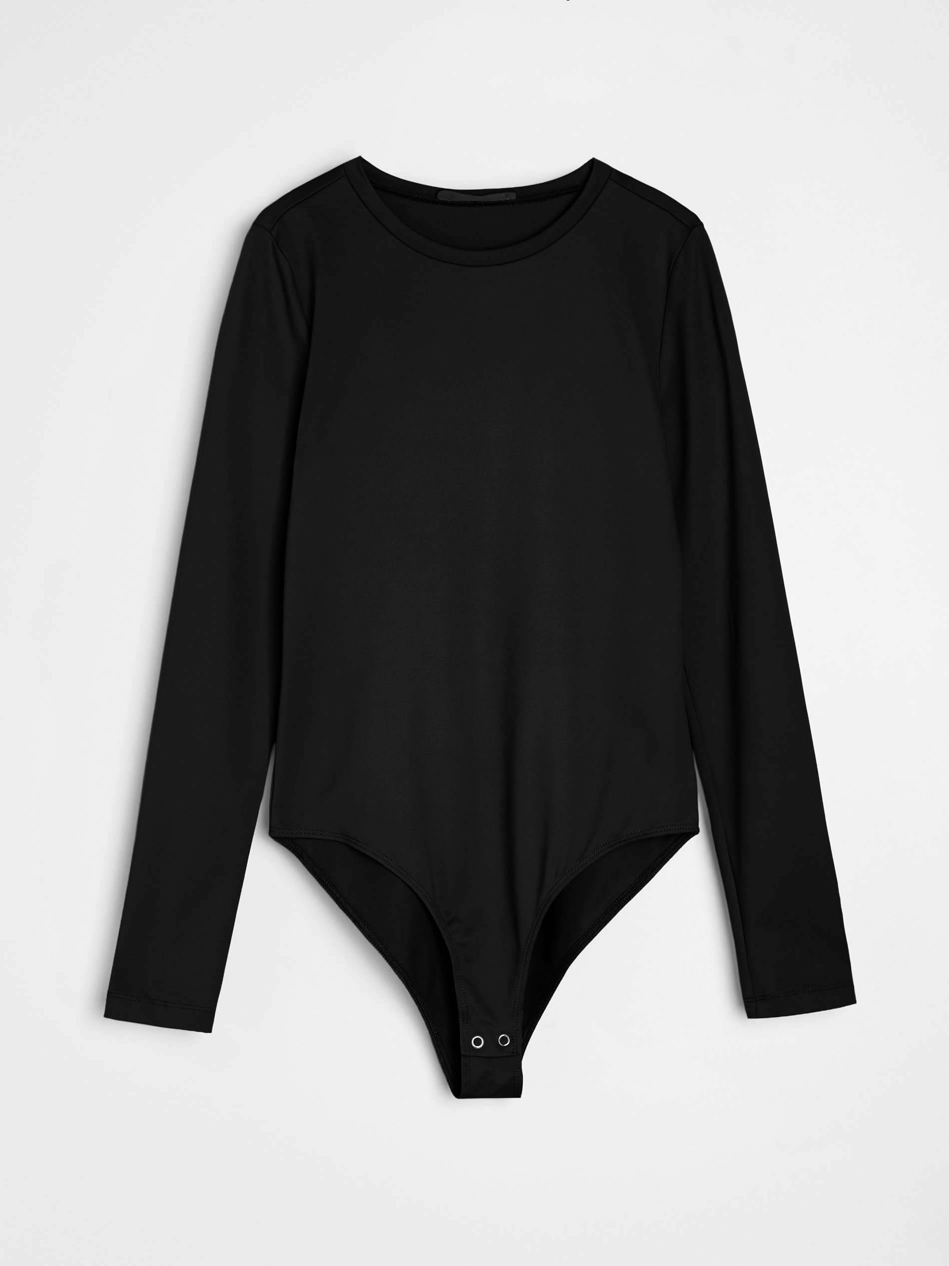 Sinsay - Body z długim rękawem - czarny