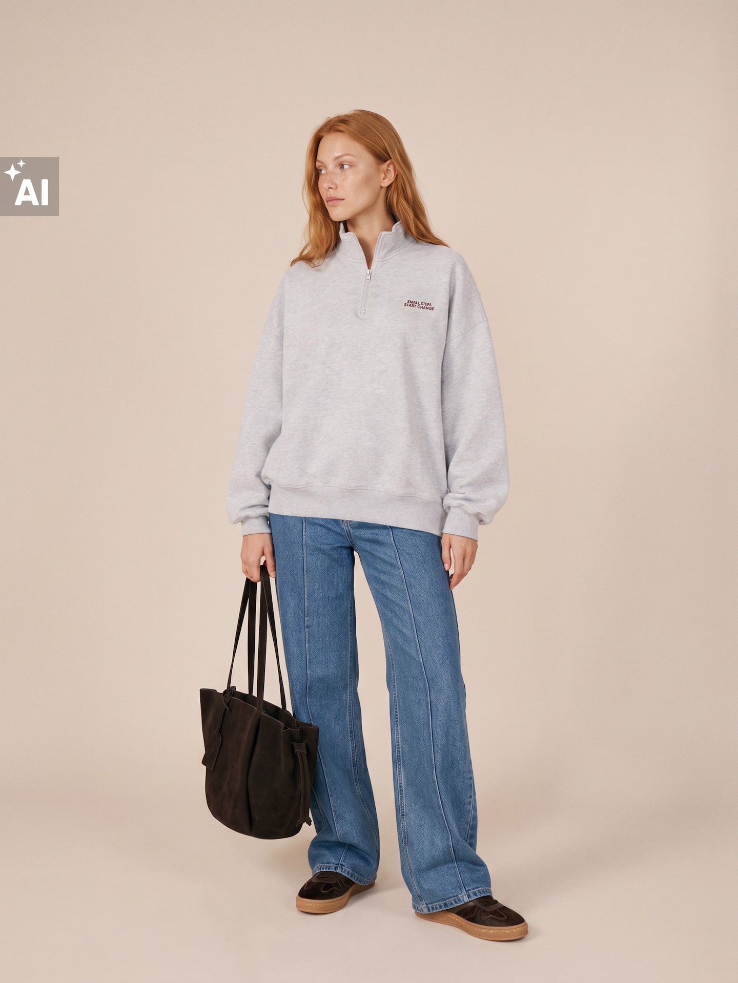 Sinsay - Jeansy wide leg z przeszyciami - niebieski