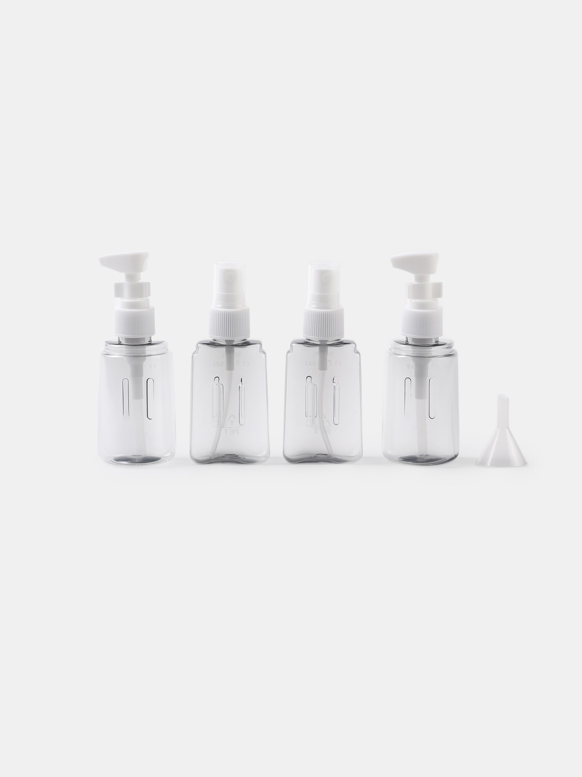 Sinsay - Σετ ταξιδιωτικών μπουκαλιών - κρεμ φωτογραφία