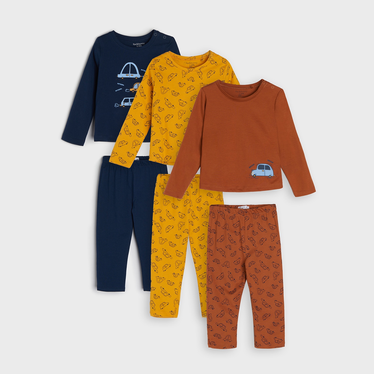Sinsay - Set de 3 pijamale - Bleumarin