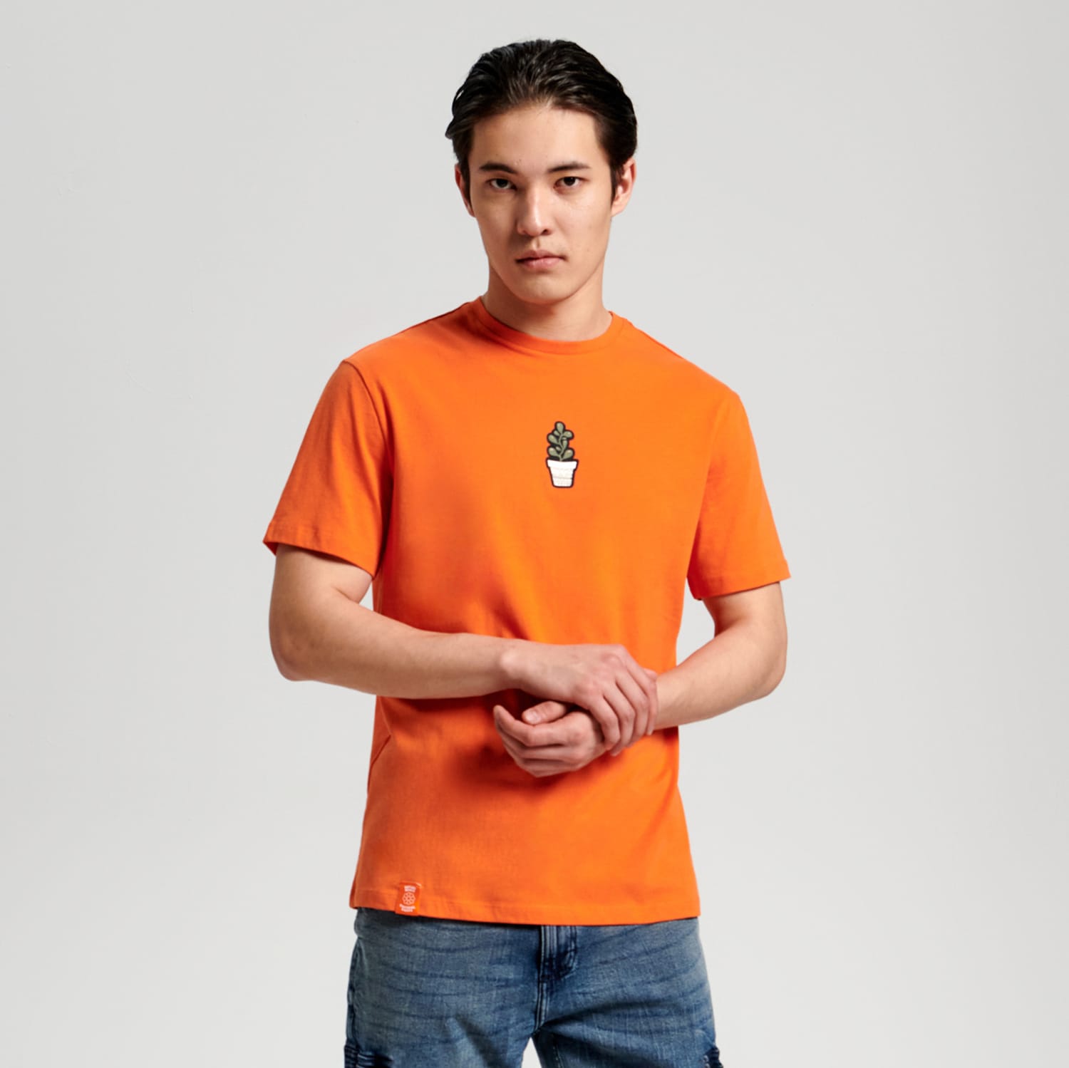 Sinsay – Tricou cu imprimeu – Oranj blouseroumaine-shop.com imagine noua