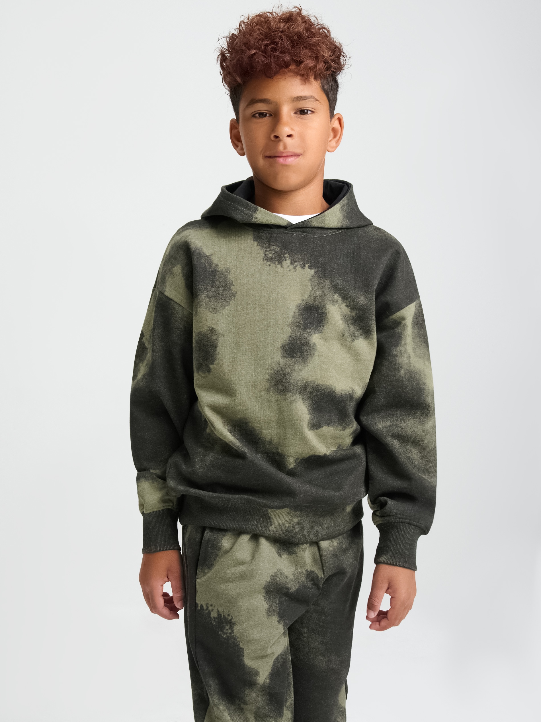 Sinsay - Bluza hoodie - green spruce