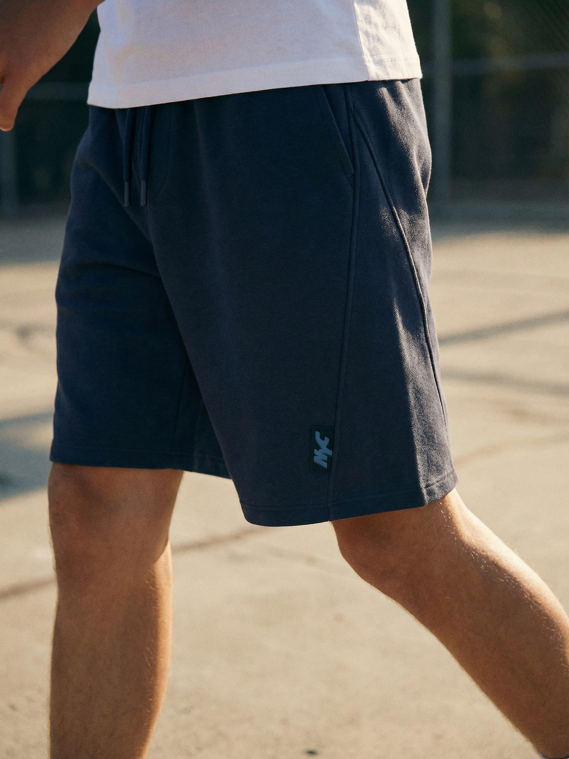 Sinsay - Szorty dresowe - granatowy