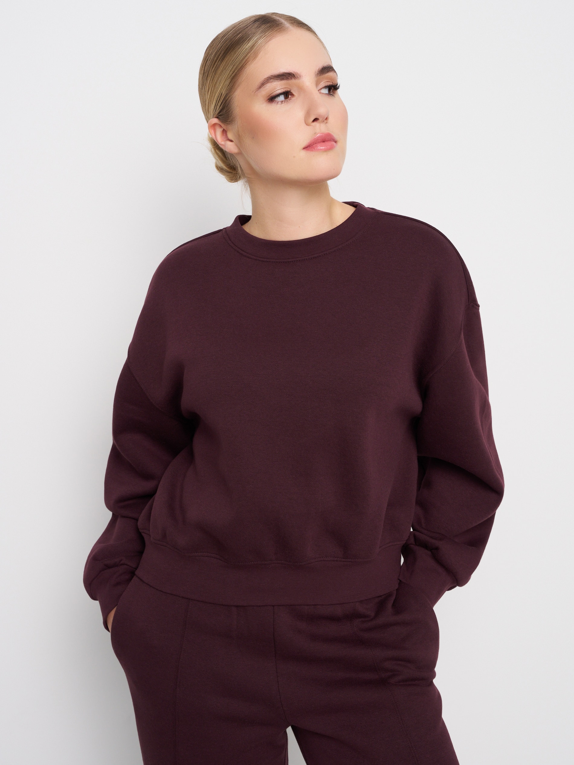 Sinsay - Bluza ze ściągaczami - czerwony