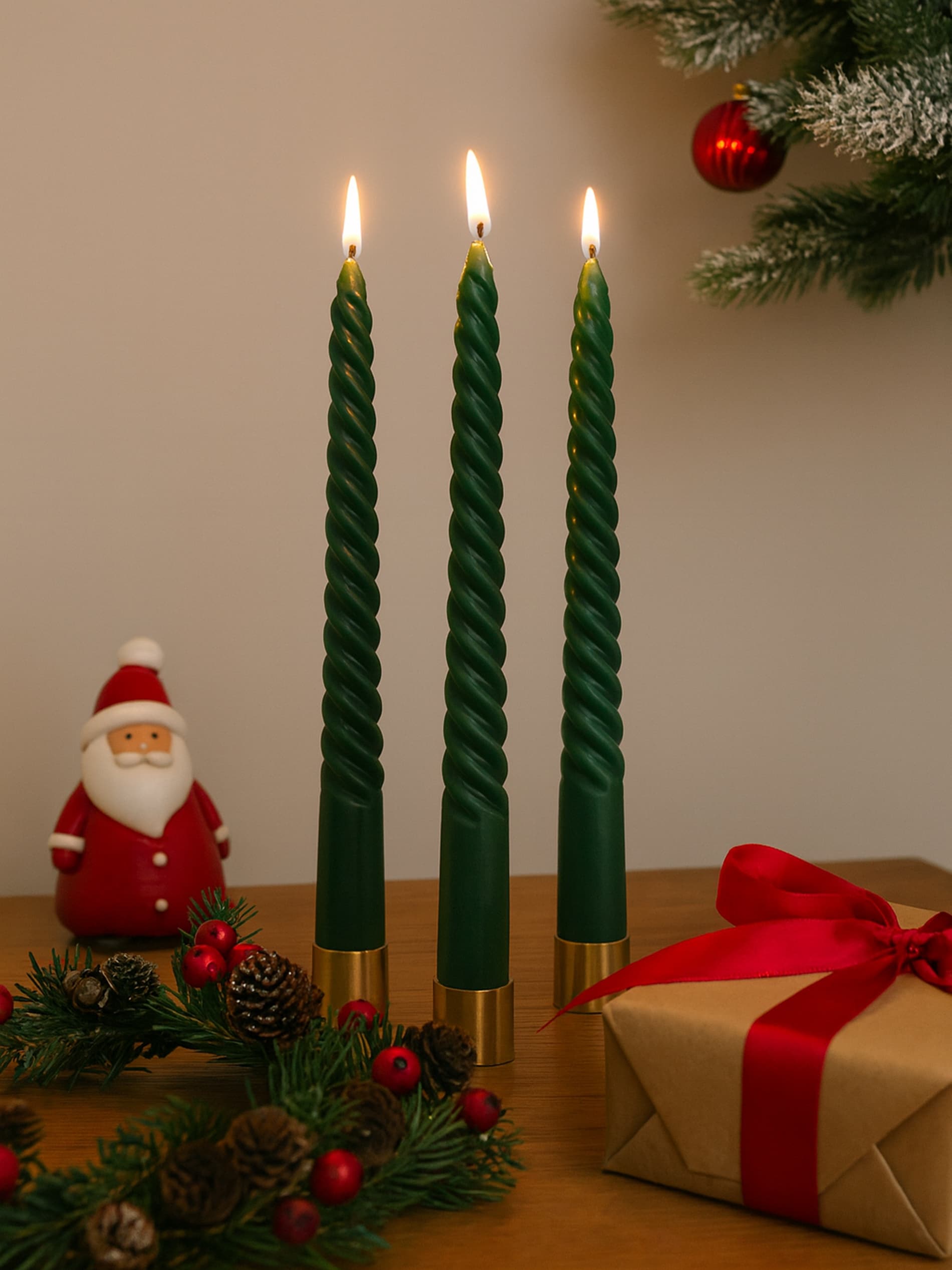 Sinsay - Σετ με 3 κεριά - πρασινο φωτογραφία