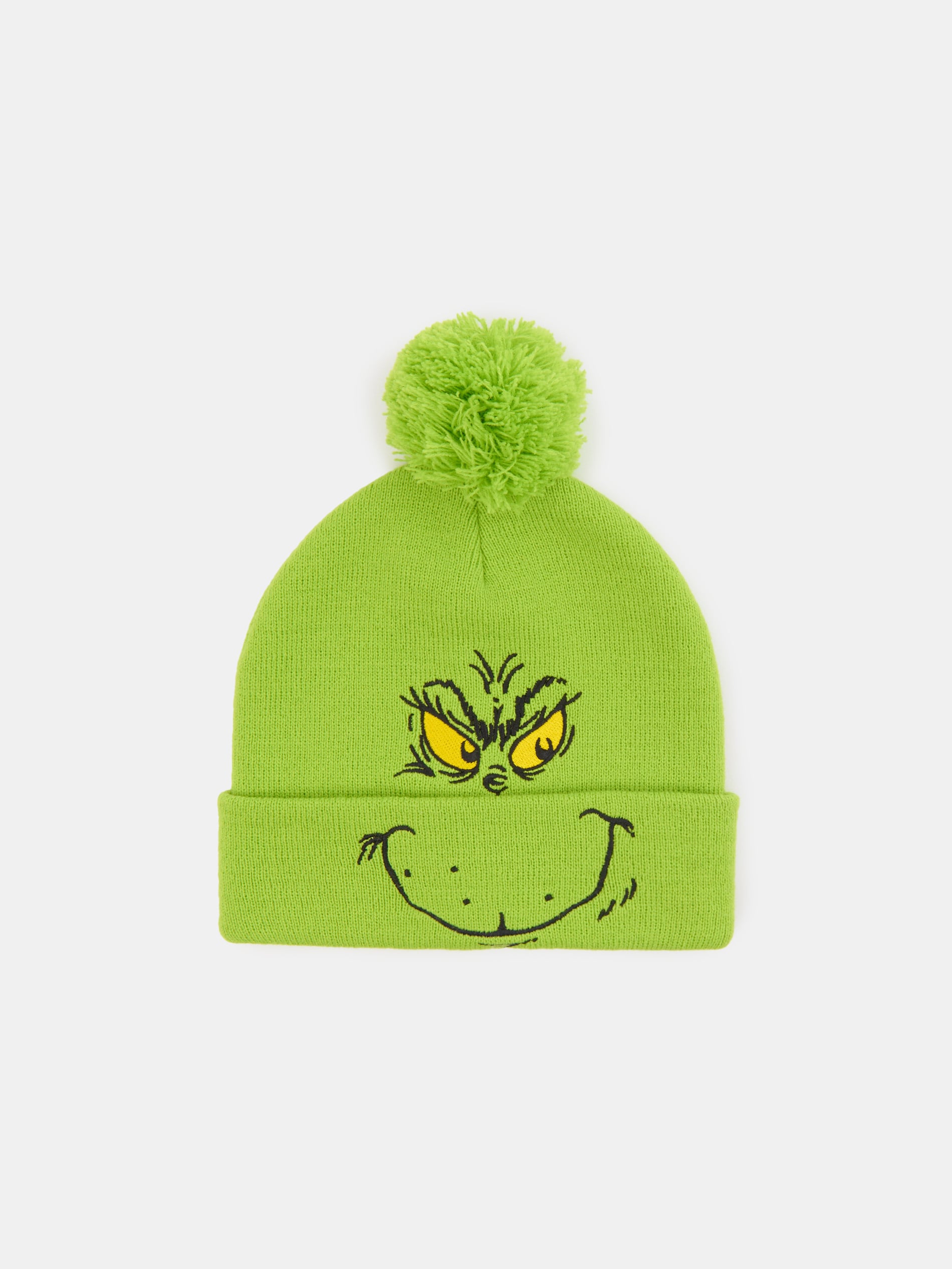 Sinsay - Σκουφάκι με φουντίτσες Grinch - κιτρινο πρασινο φωτογραφία