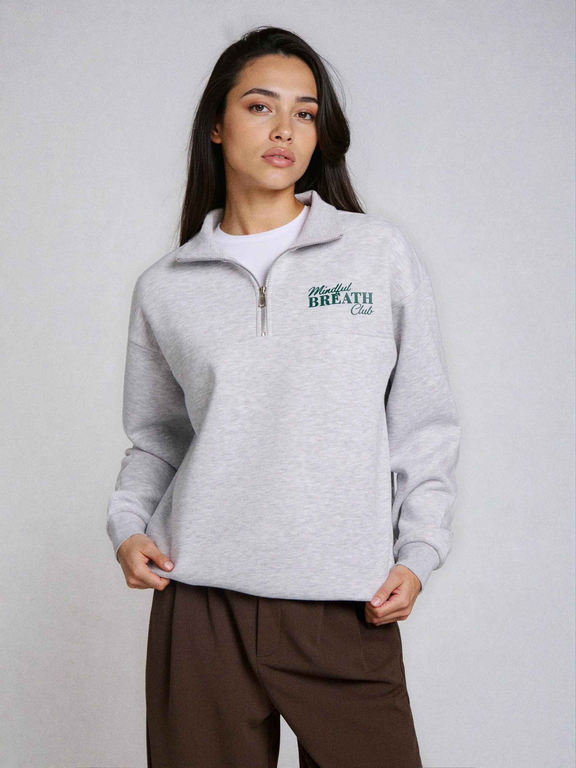 Sinsay - Bluza z napisem - szary