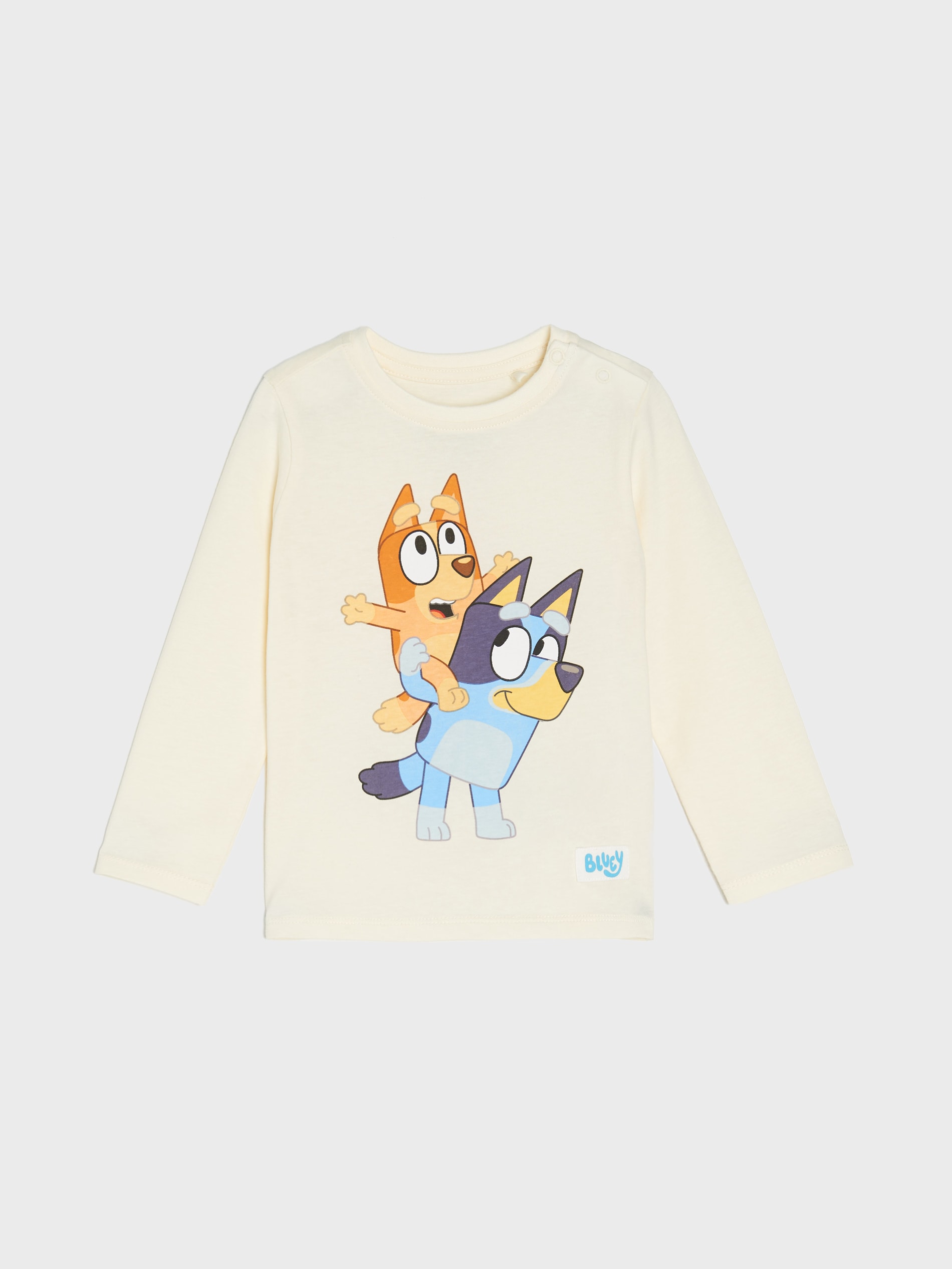 Sinsay - Koszulka z długimi rękawami Bluey - kremowy