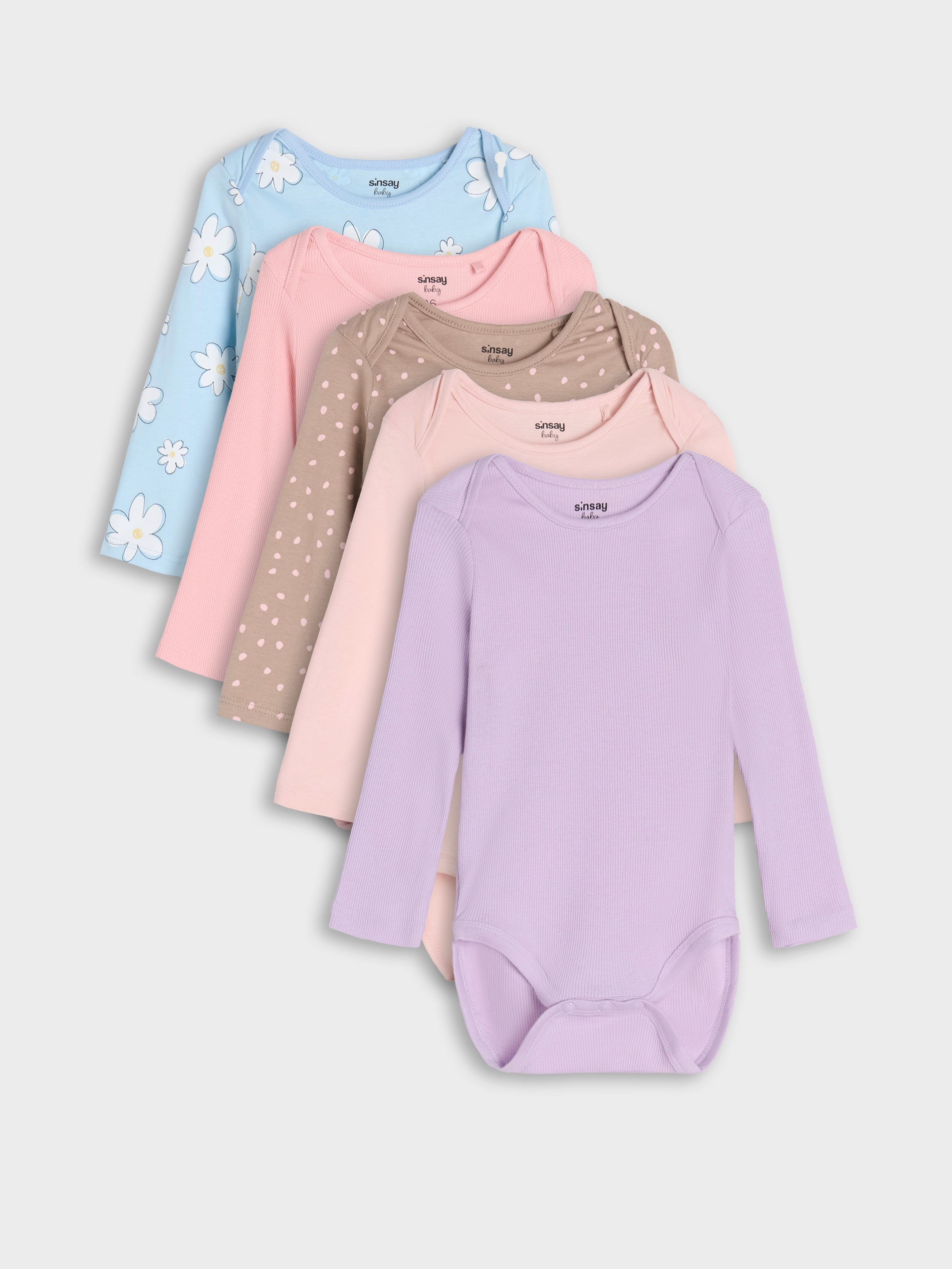 Sinsay - Body 5 pack - różowy