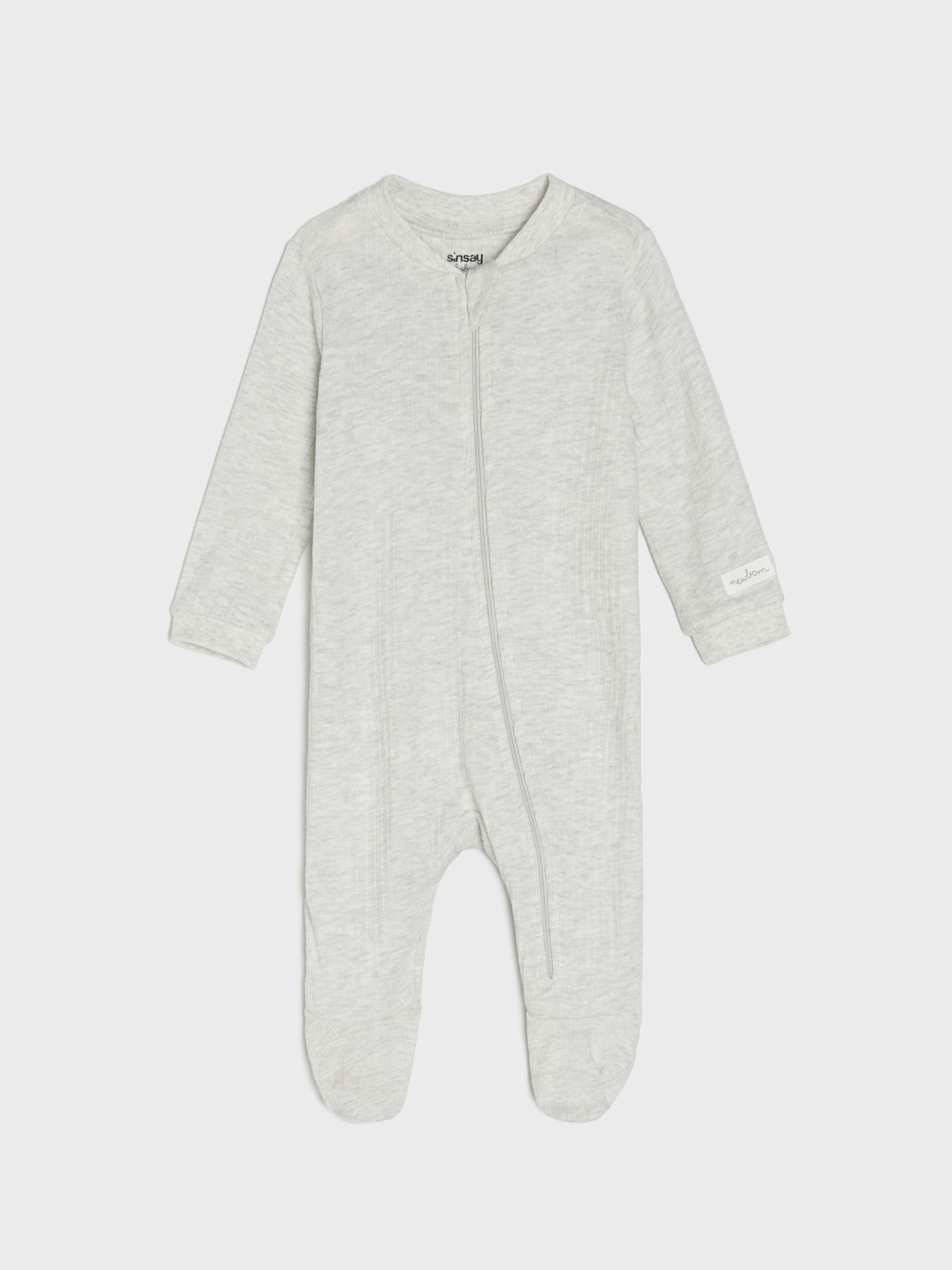 Sinsay - Σετ 3 ριγέ φορμάκια με ποδαράκια - κρεμ φωτογραφία