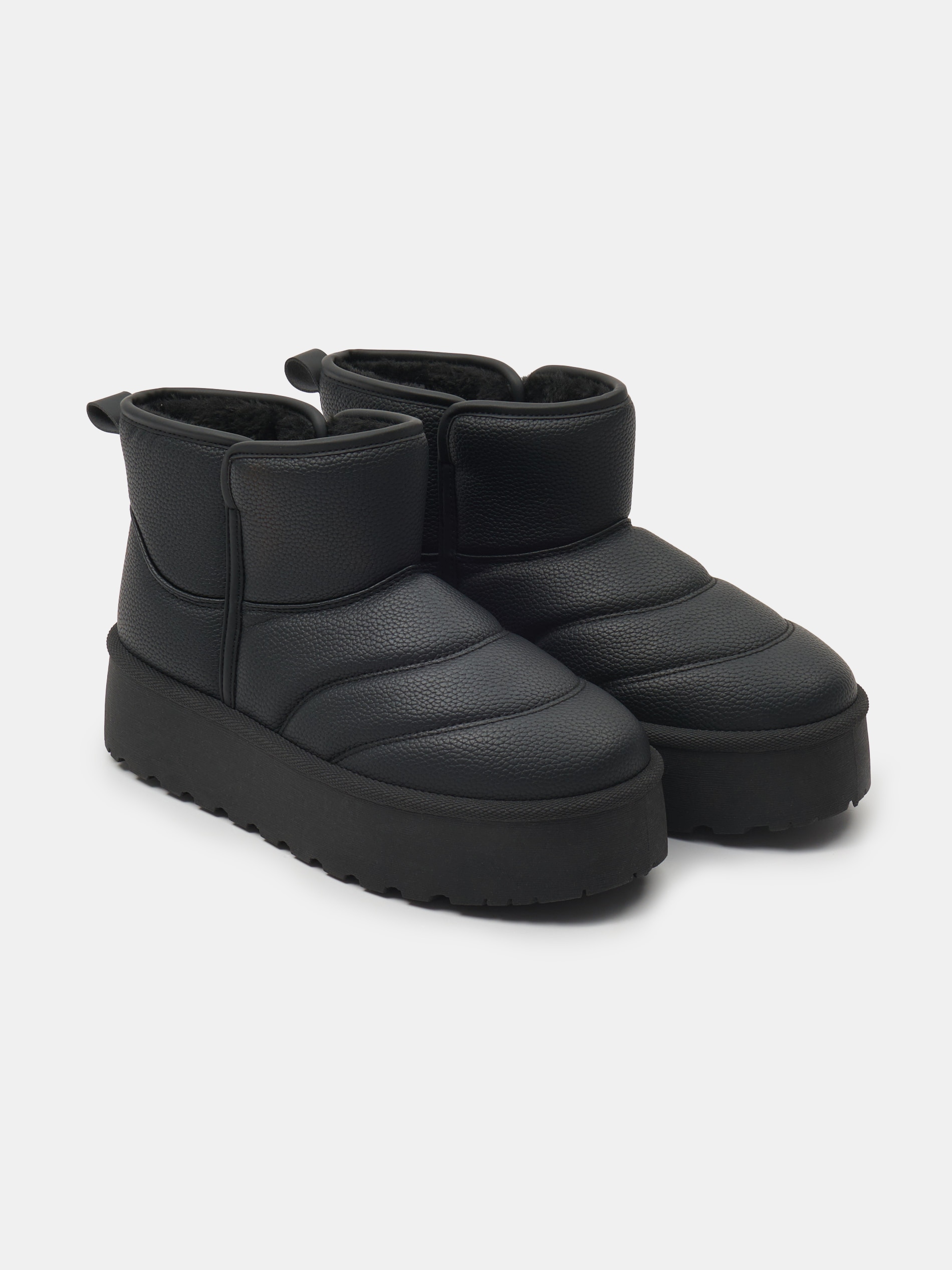 Sinsay - Μπότες αστραγάλου από δερματίνη - μαυρο φωτογραφία