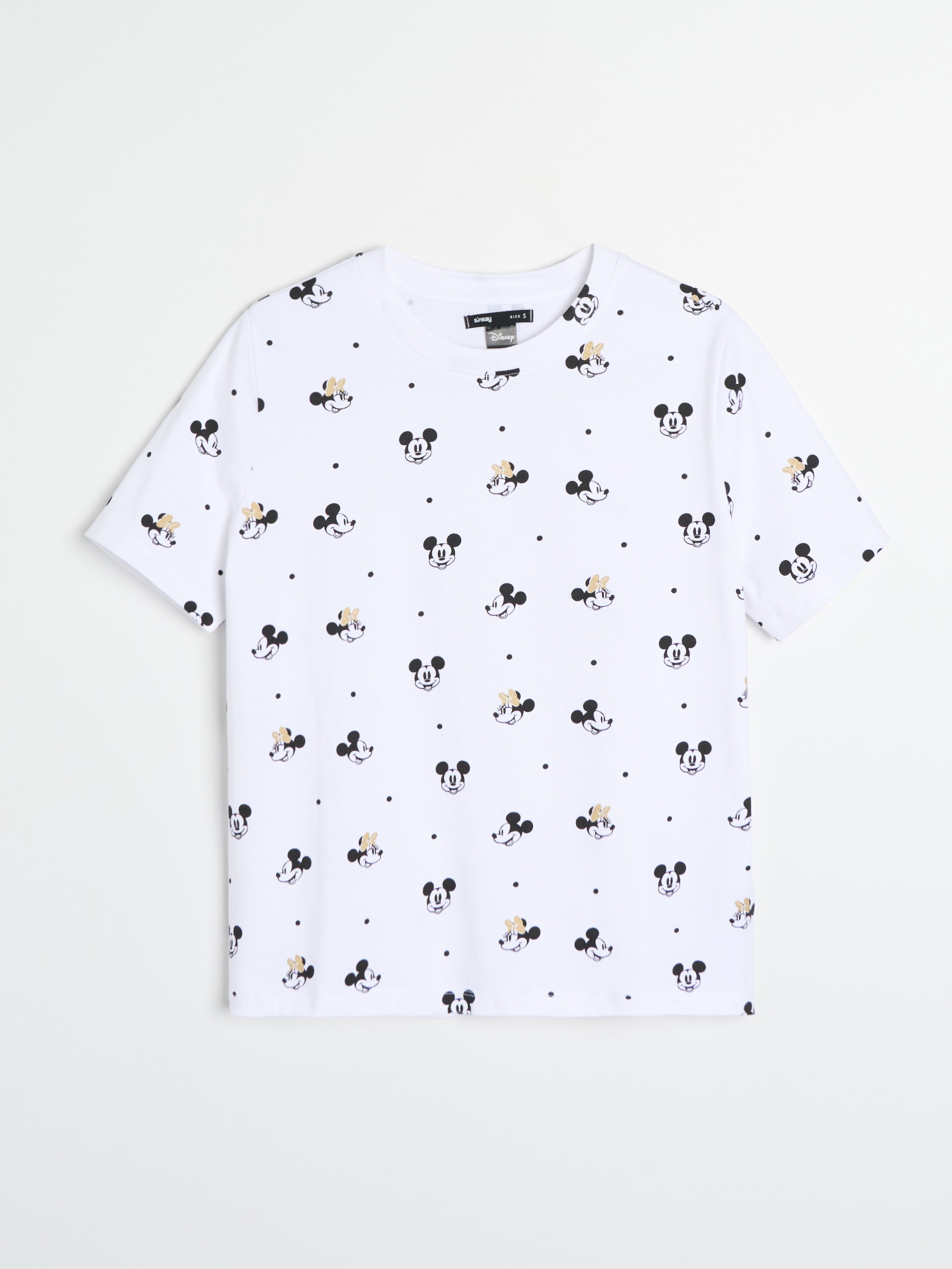 Bawełniana koszulka ze wzorem Minnie and Mickey