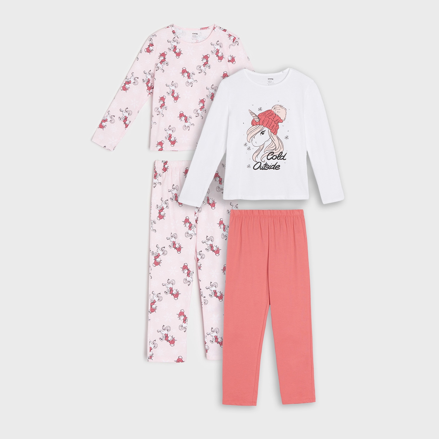 Sinsay - Set de 2 pijamale - Roz