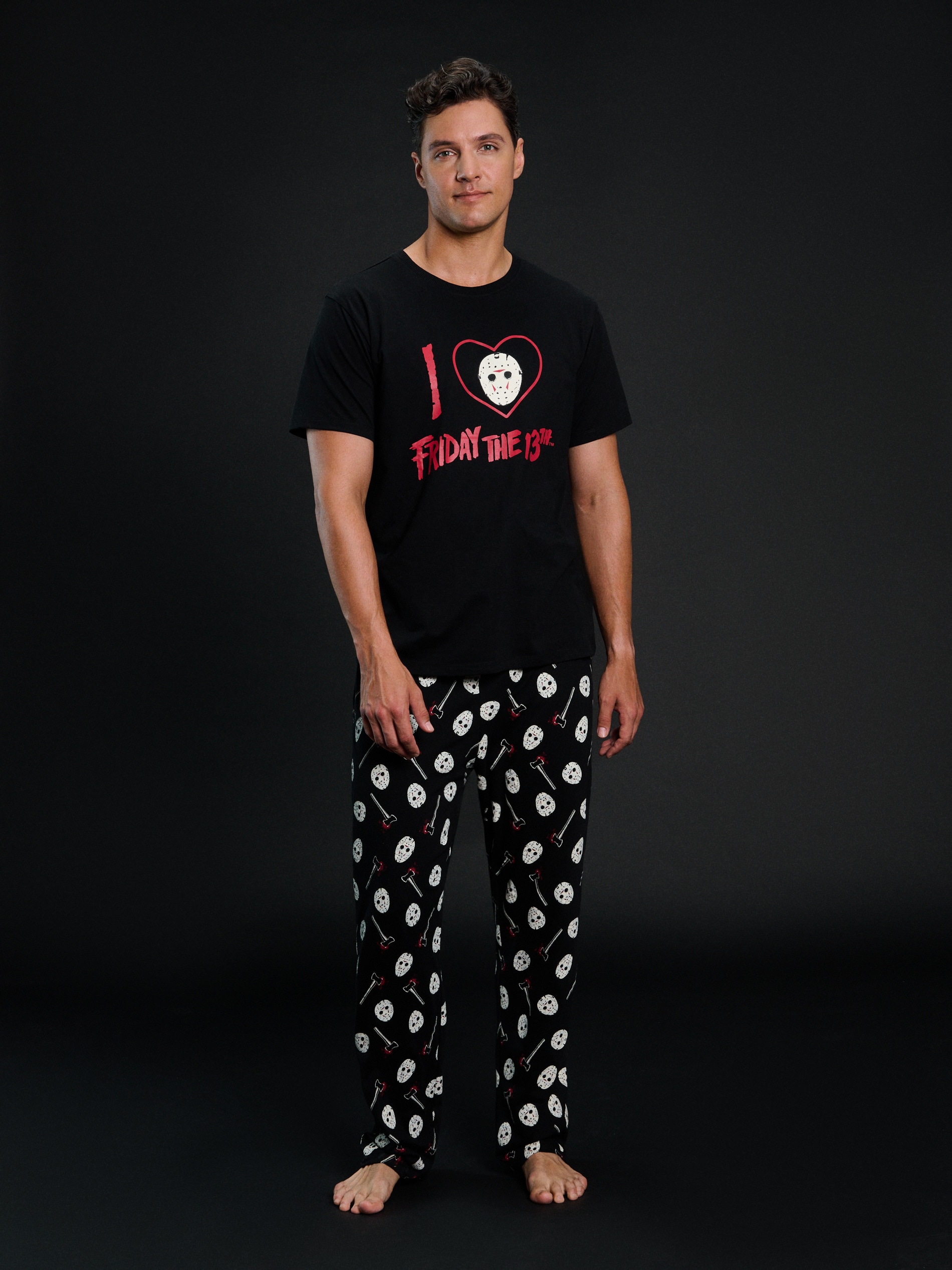 Sinsay - Piżama dwuczęściowa Friday the 13th - wielobarwny