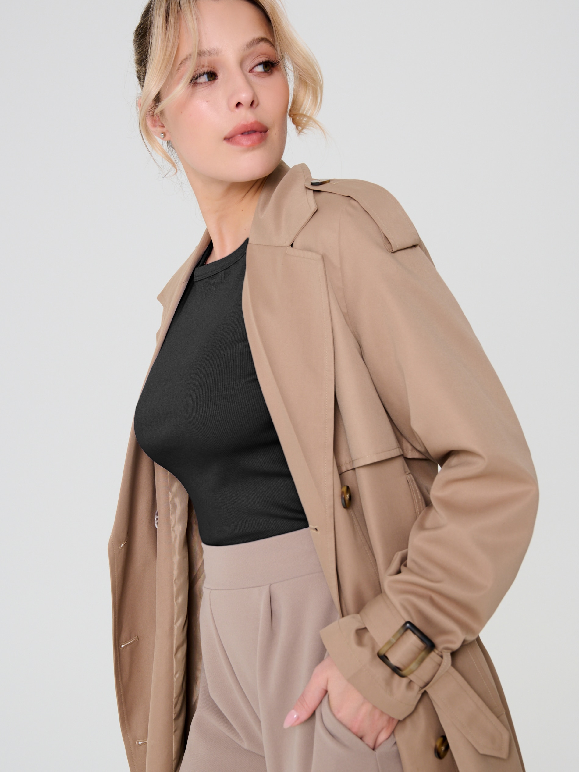 Sinsay - Βαμβακερό μπλουζάκι - μαυρο φωτογραφία