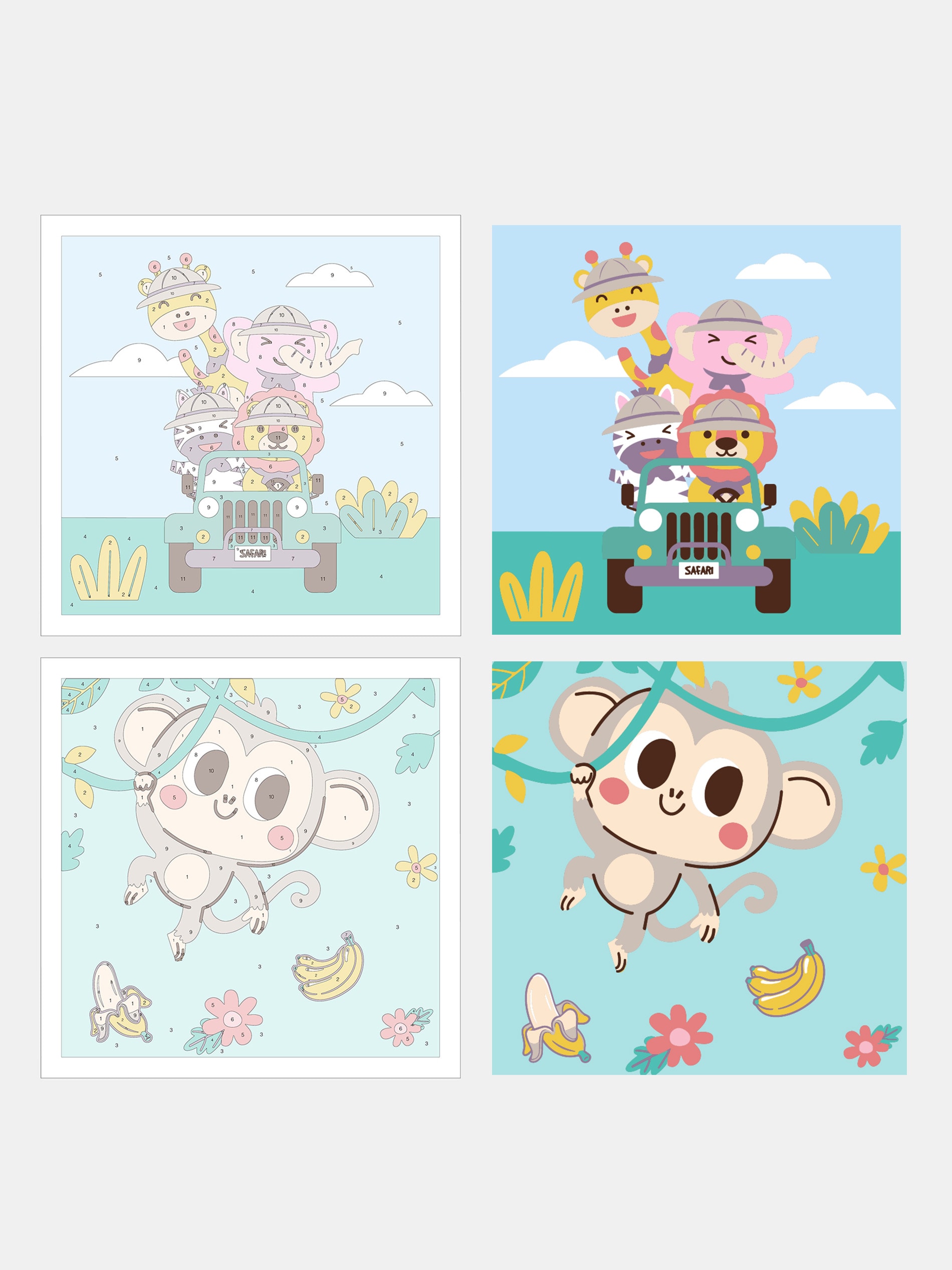 Sinsay - Σετ ζωγραφικής με αριθμούς 2 pack - πολυχρωμο φωτογραφία