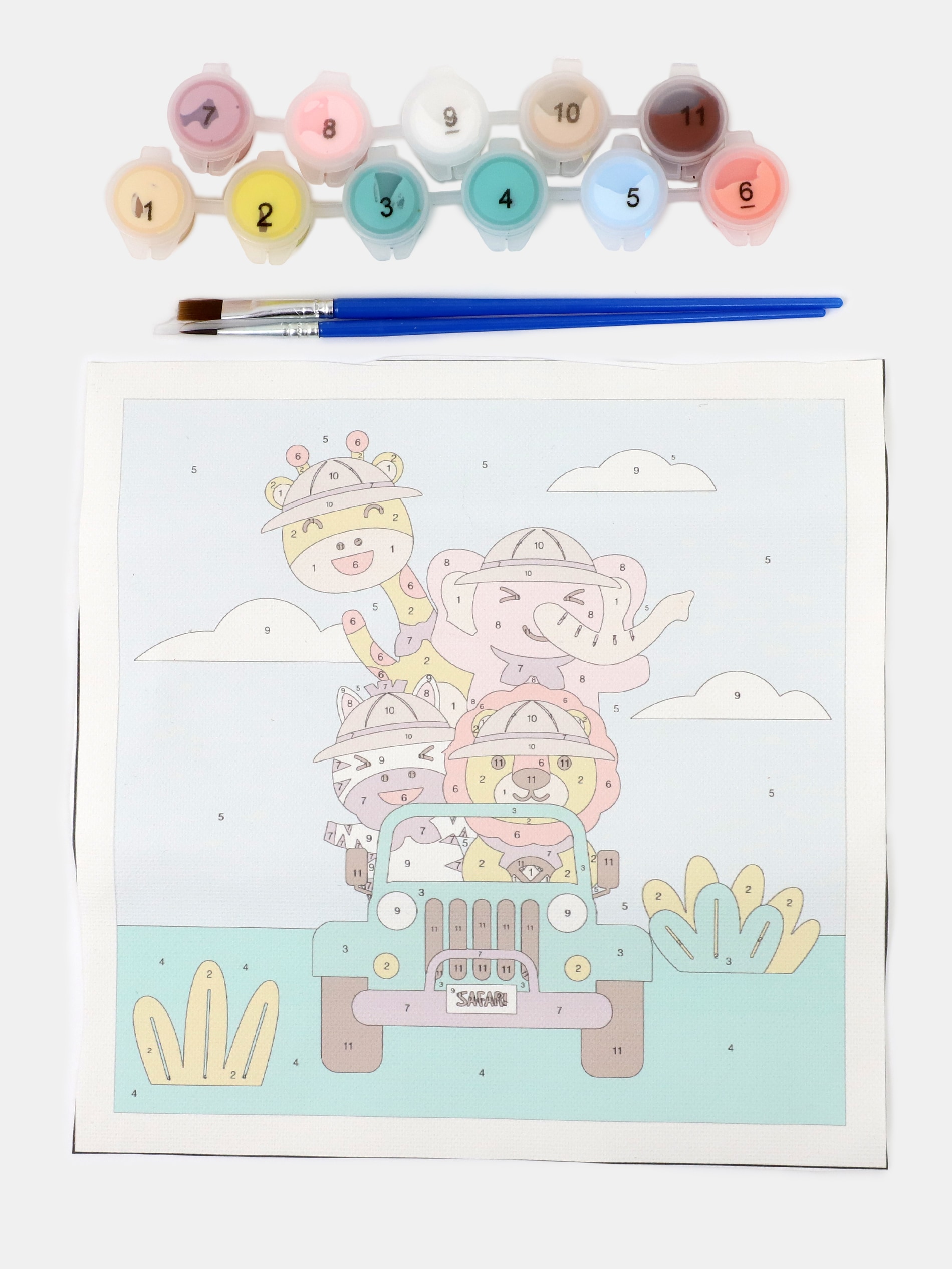 Sinsay - Σετ ζωγραφικής με αριθμούς 2 pack - πολυχρωμο φωτογραφία