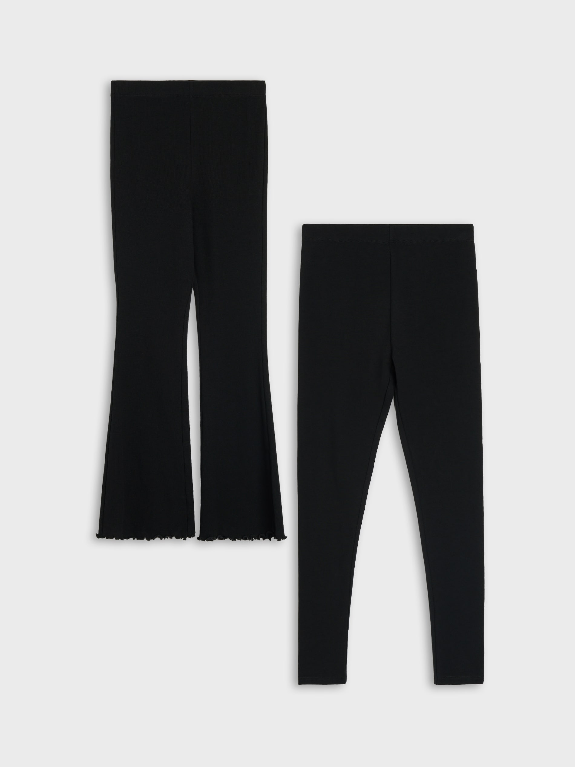 Sinsay - Bawełniane legginsy 2 pack - czarny