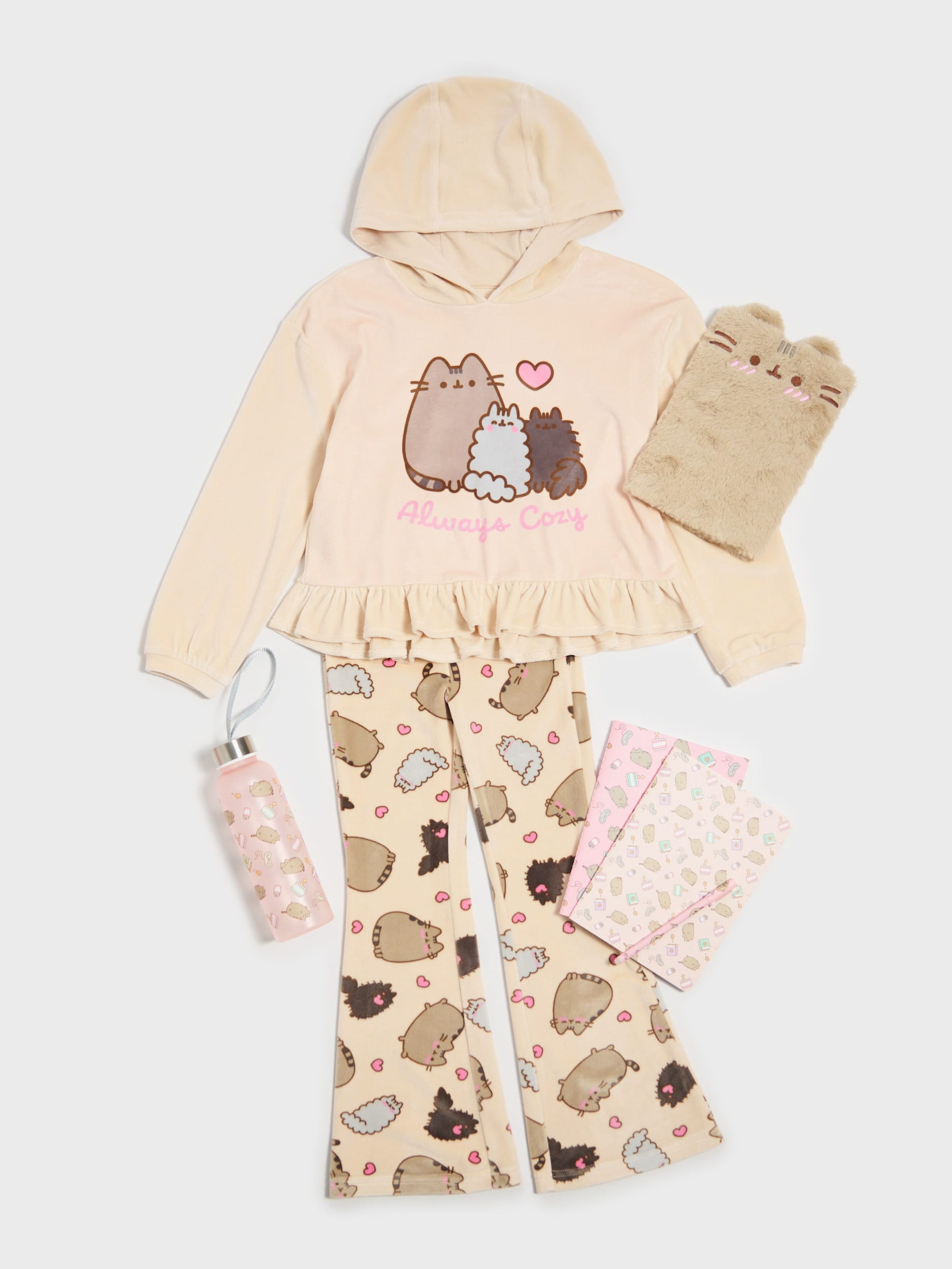 Sinsay - Σετ βελούρ Pusheen the Cat - μπεζ φωτογραφία