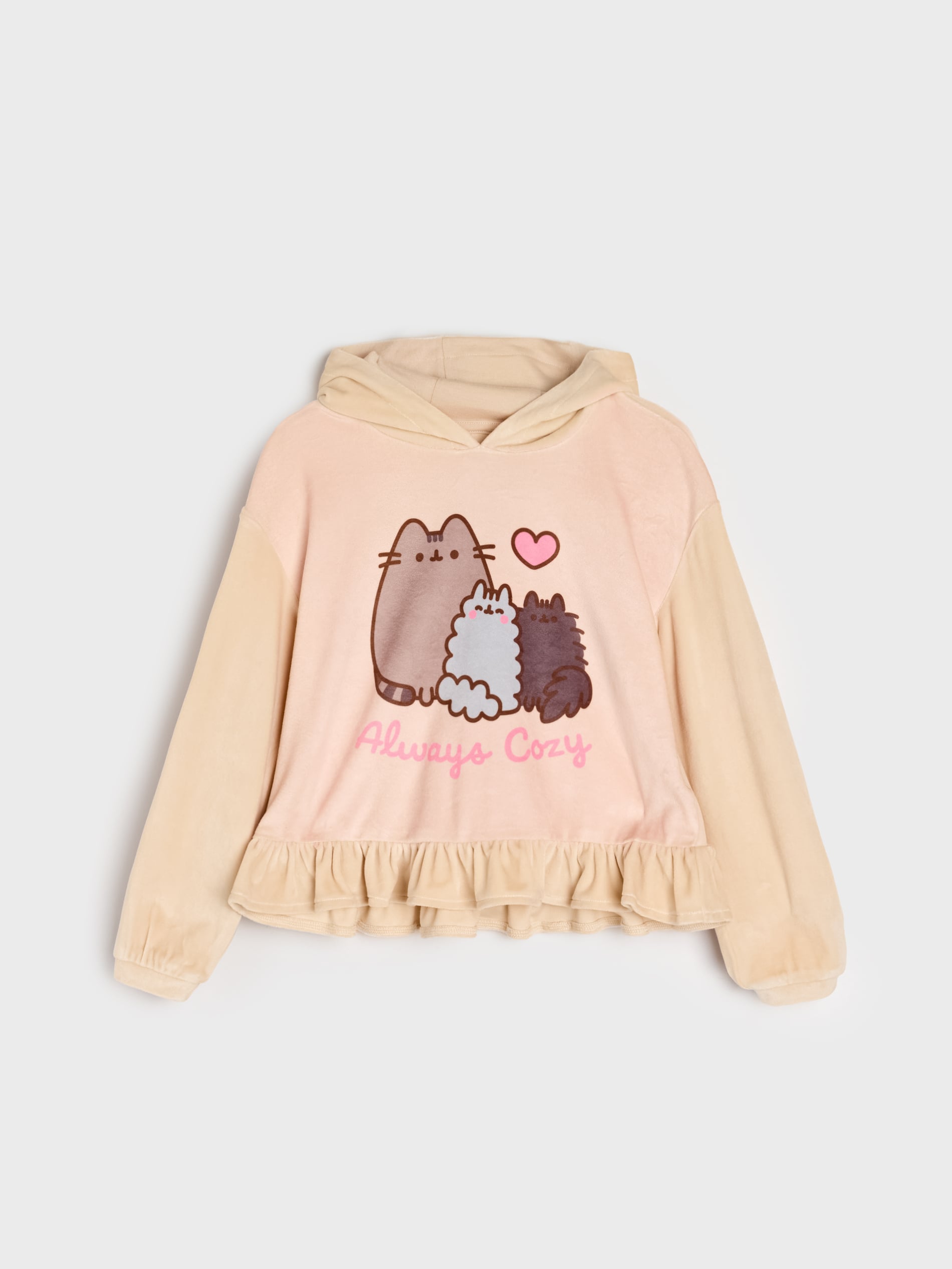 Sinsay - Σετ βελούρ Pusheen the Cat - μπεζ φωτογραφία