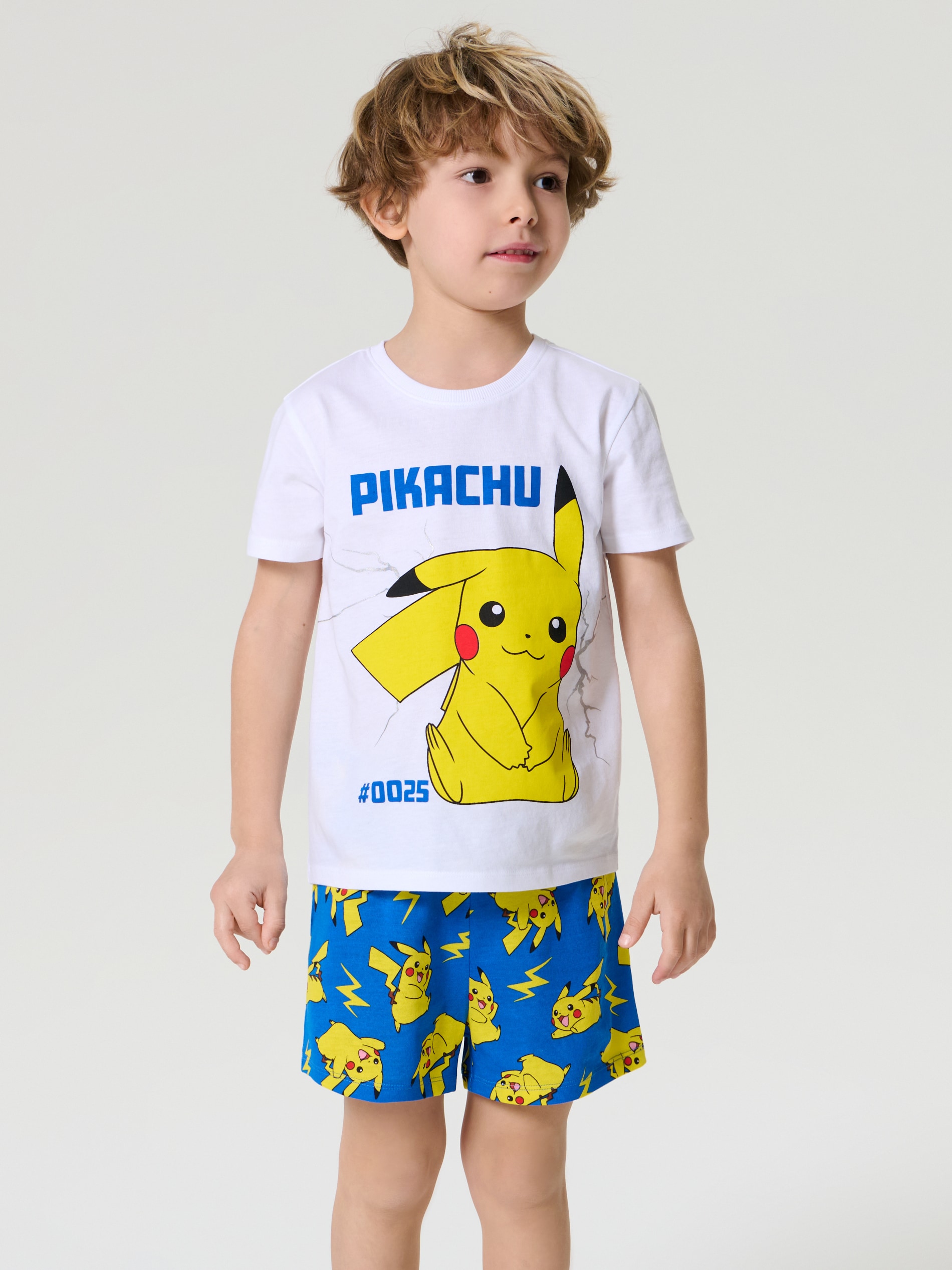 Sinsay - Bawełniana piżama dwuczęściowa Pokémon - biały