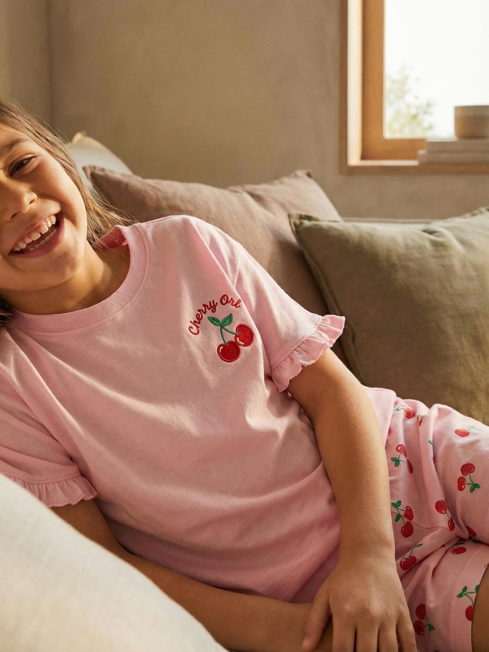 Sinsay - Bawełniana piżama dwuczęściowa - różowy