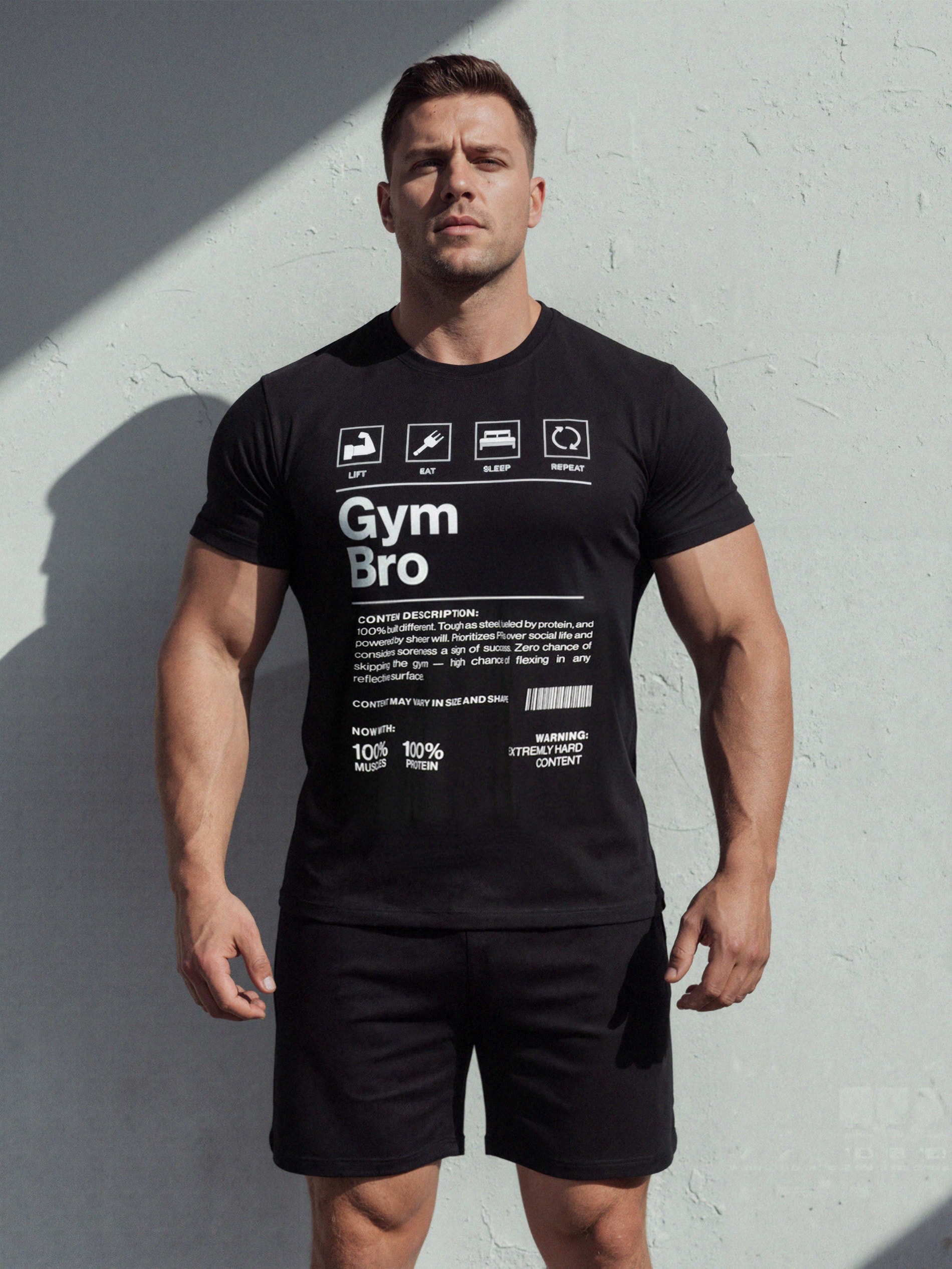 Sinsay - Bawełniana piżama dwuczęściowa z nadrukiem - czarny