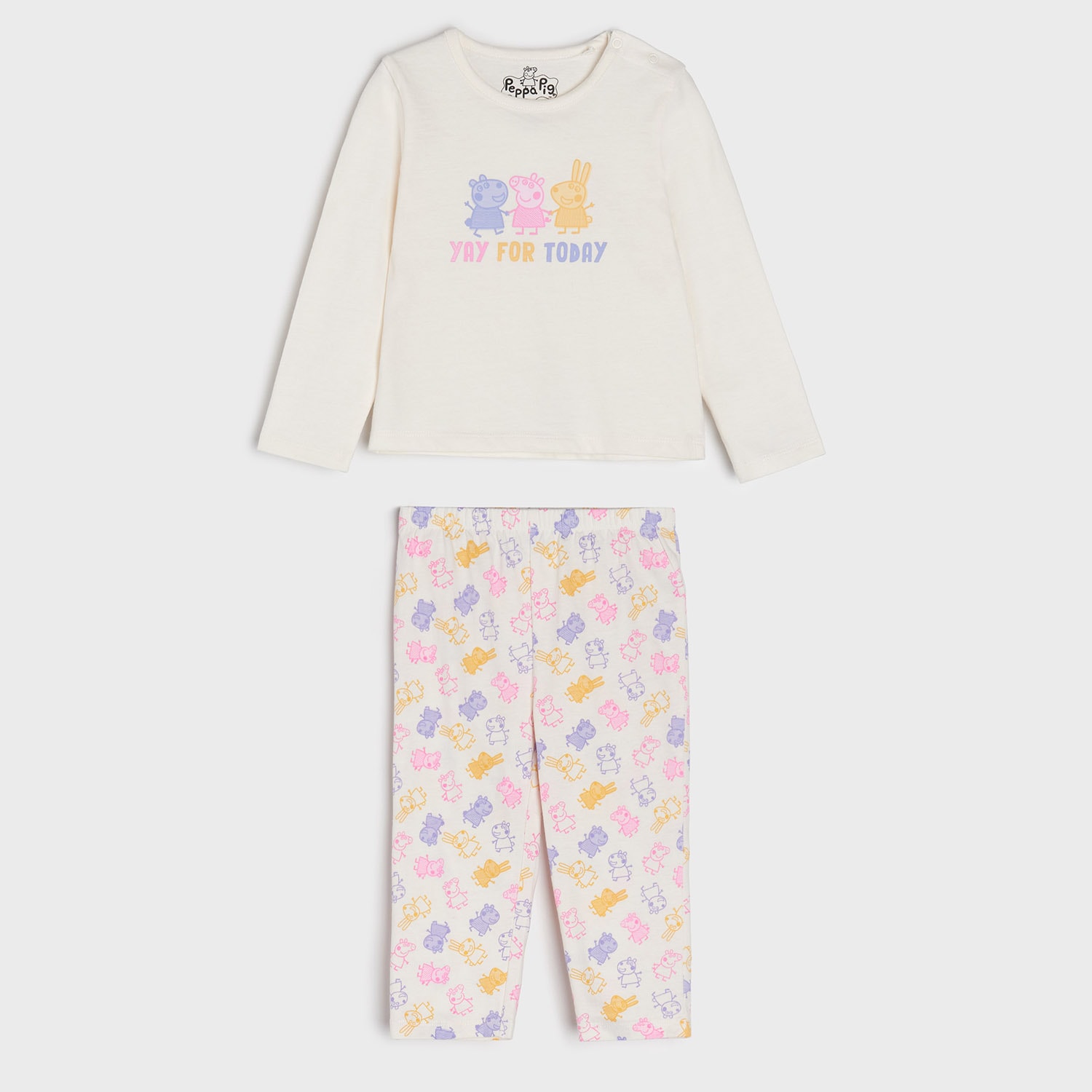 Sinsay - Set pijama - Ivory