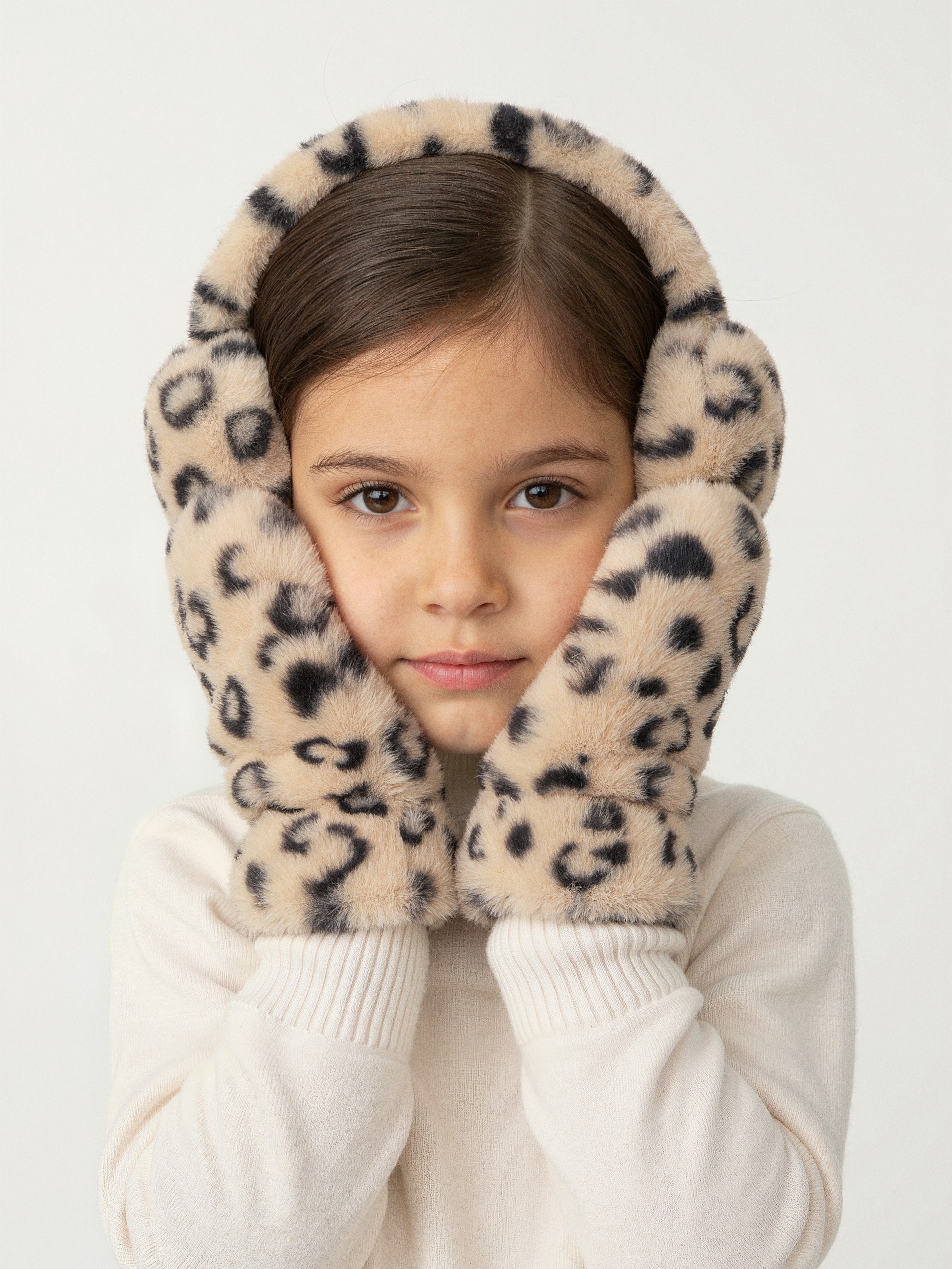 Sinsay - Σετ προστατευτικά αυτιών με γάντια σε λεοπάρ σχέδιο - πολυχρωμο φωτογραφία