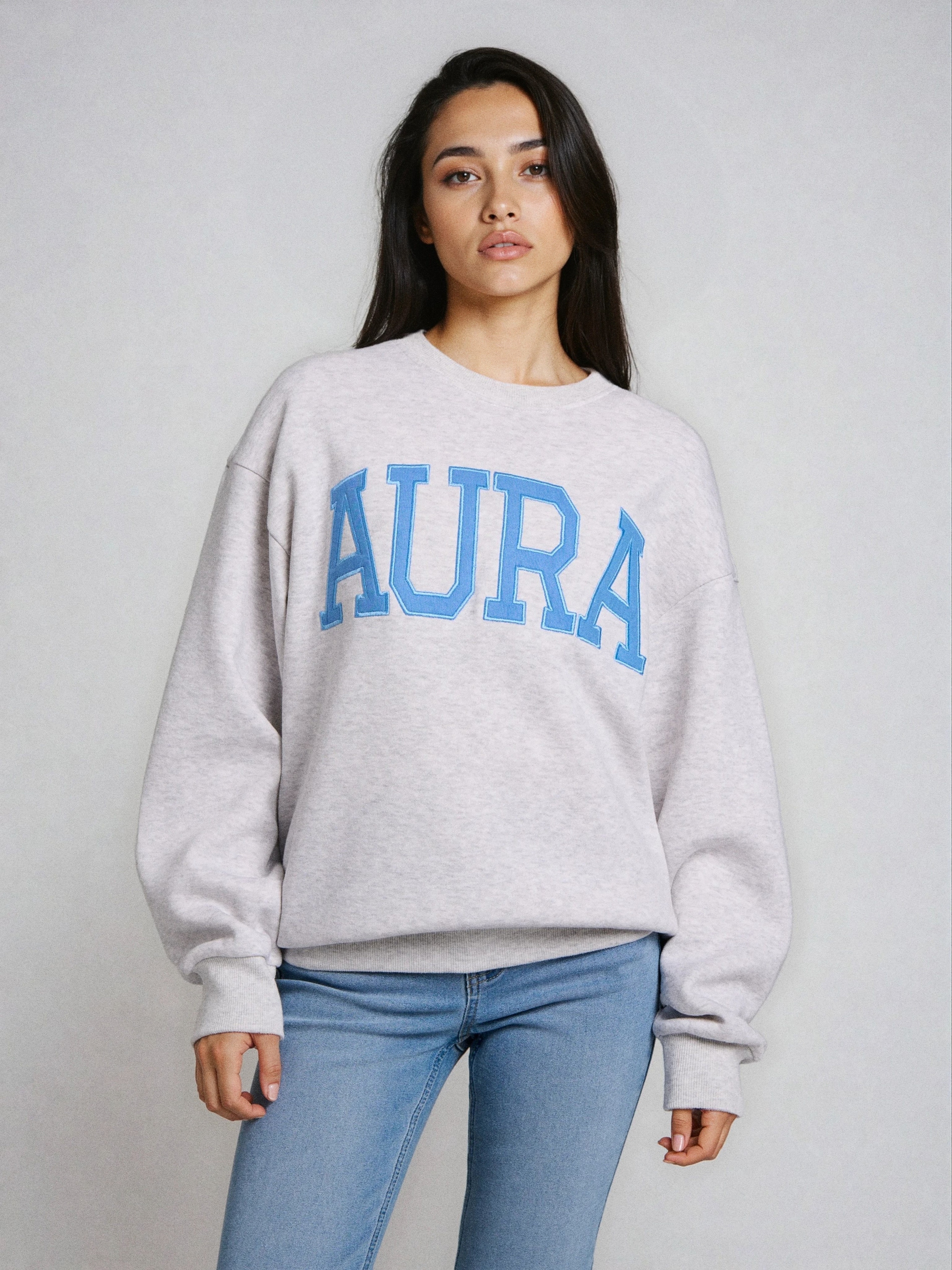 Sinsay - Bluza crewneck z nadrukiem - Inny