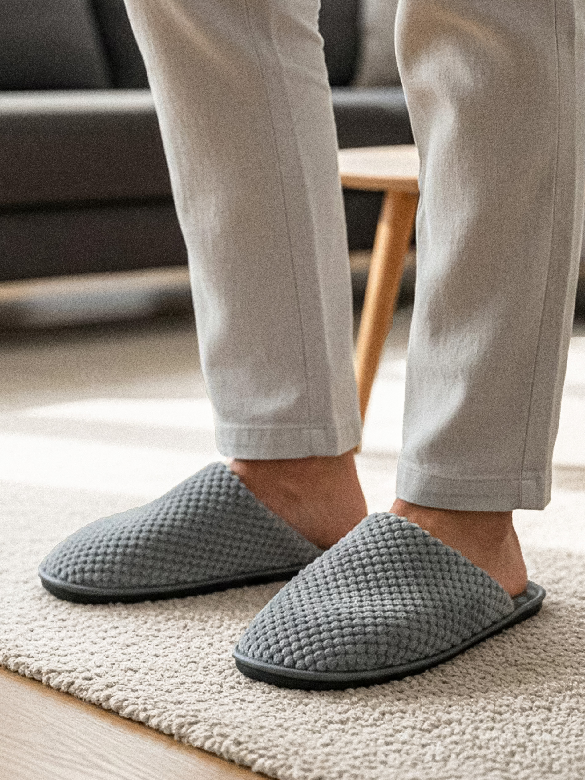 Sinsay - Παντόφλες - ανοιχτό γκρι φωτογραφία