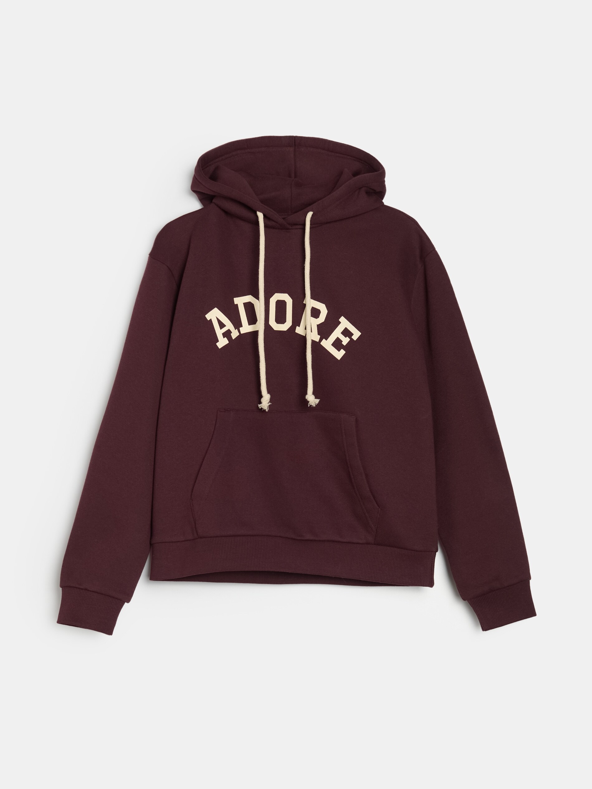 Sinsay - Φούτερ με στάμπα - μαονι φωτογραφία