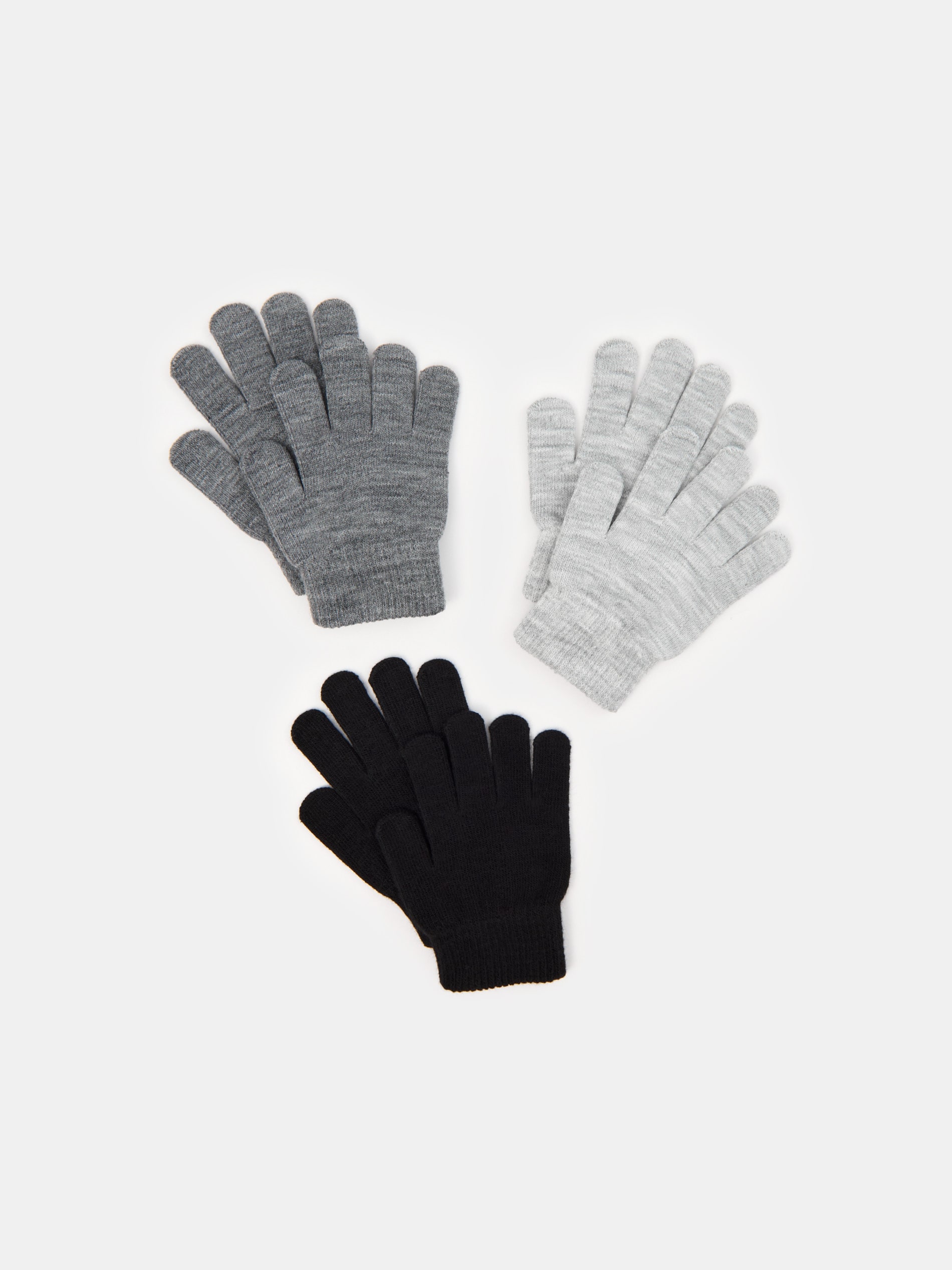 Sinsay - Γάντια 3 τμχ - μαυρο φωτογραφία