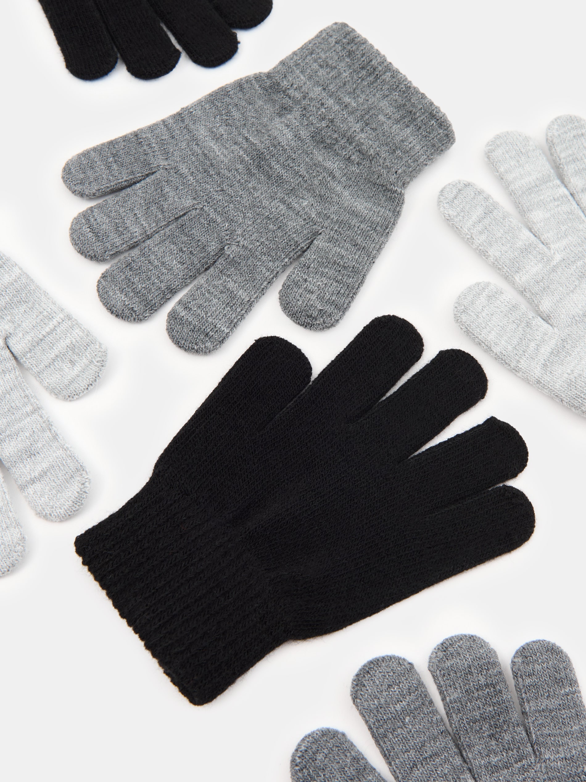 Sinsay - Γάντια 3 τμχ - μαυρο φωτογραφία