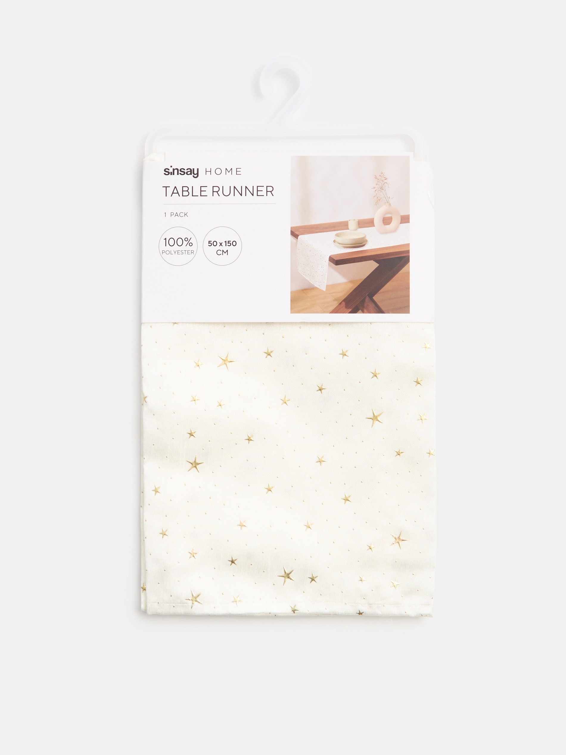 Sinsay - Τραπεζομάντιλο runner - κρεμ φωτογραφία