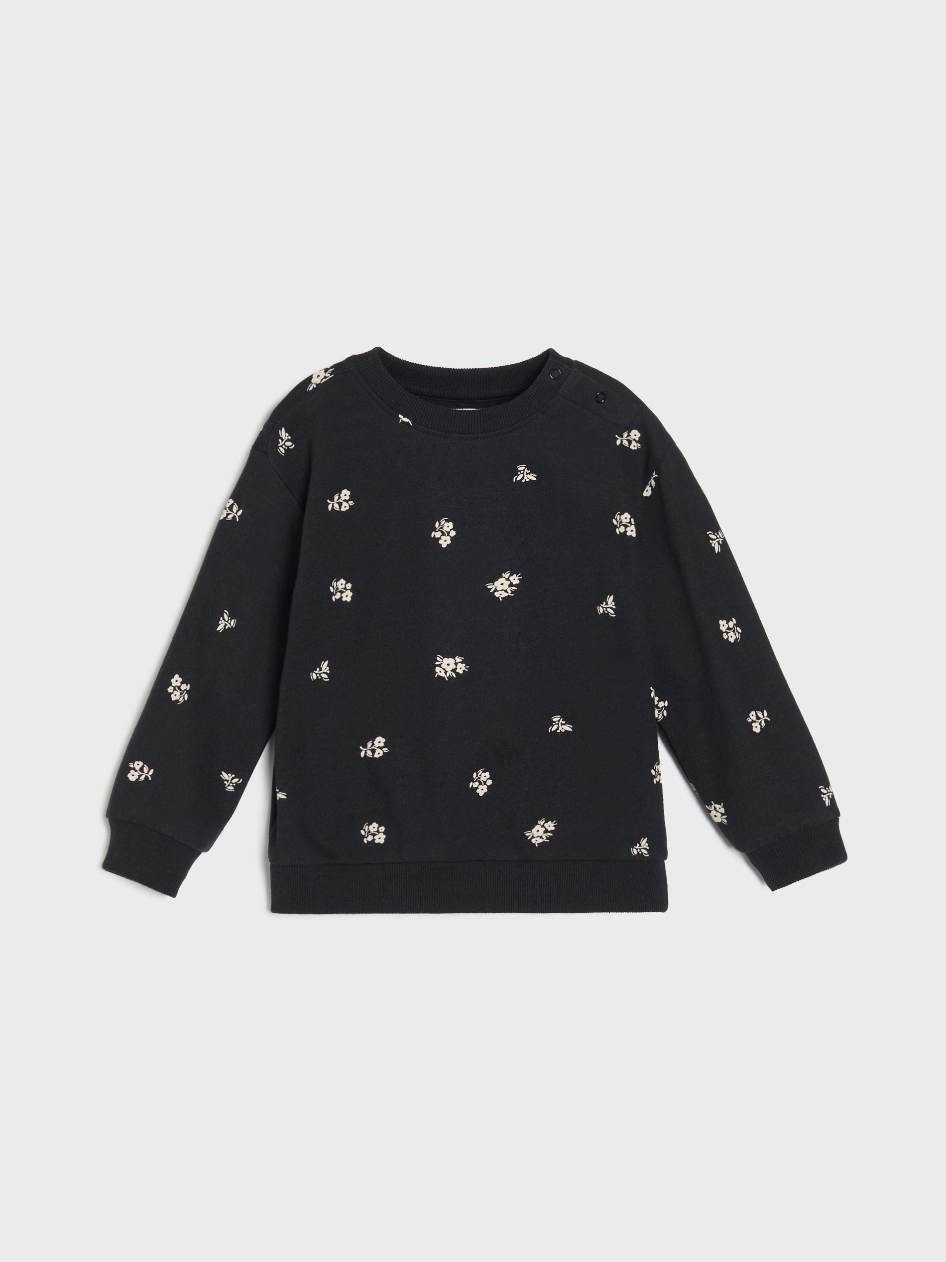 Sinsay - Μπλούζα με λαιμόκοψη crewneck - μαυρο φωτογραφία