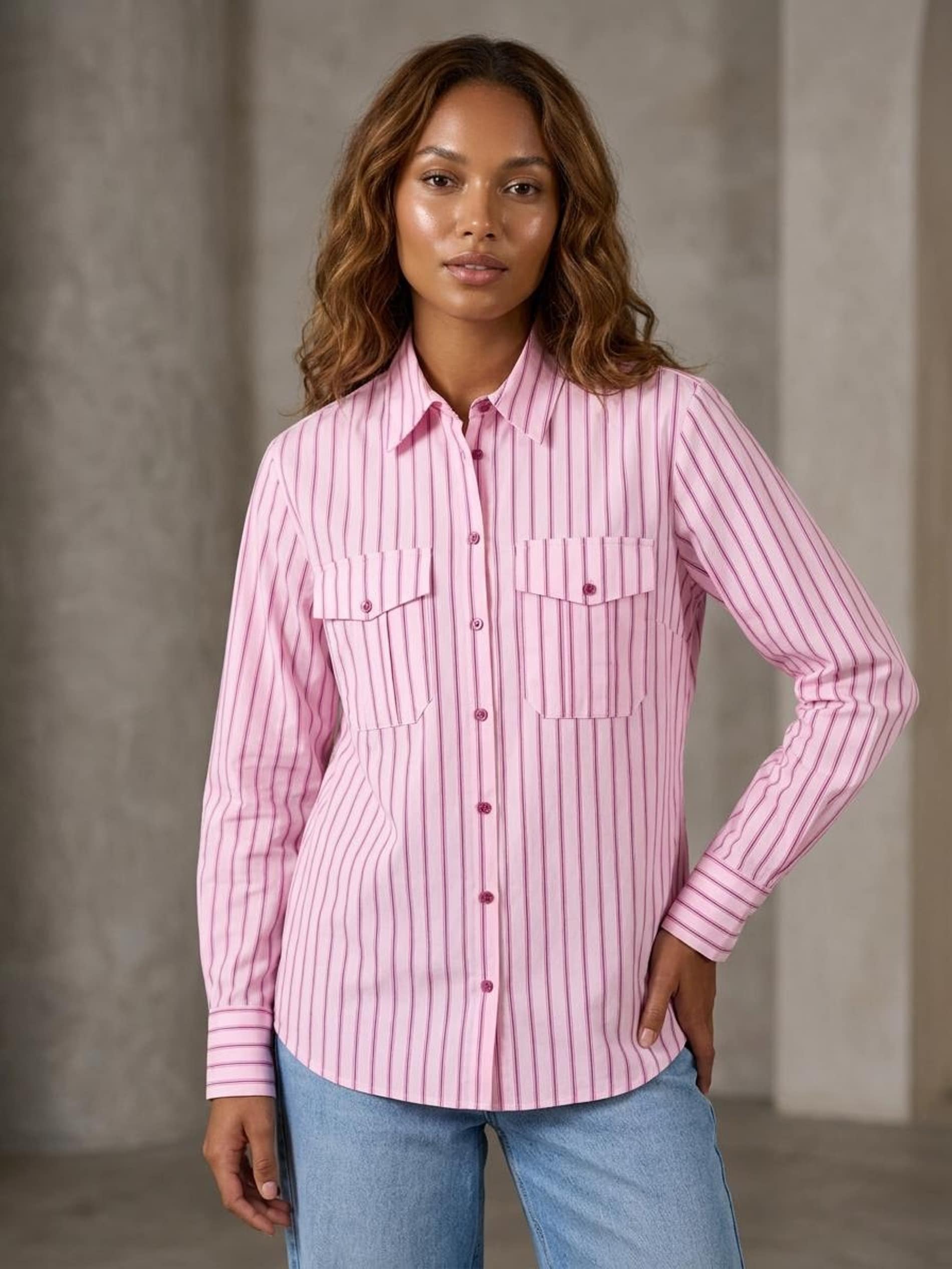 Sinsay - Bawełniana koszula w paski - wielobarwny