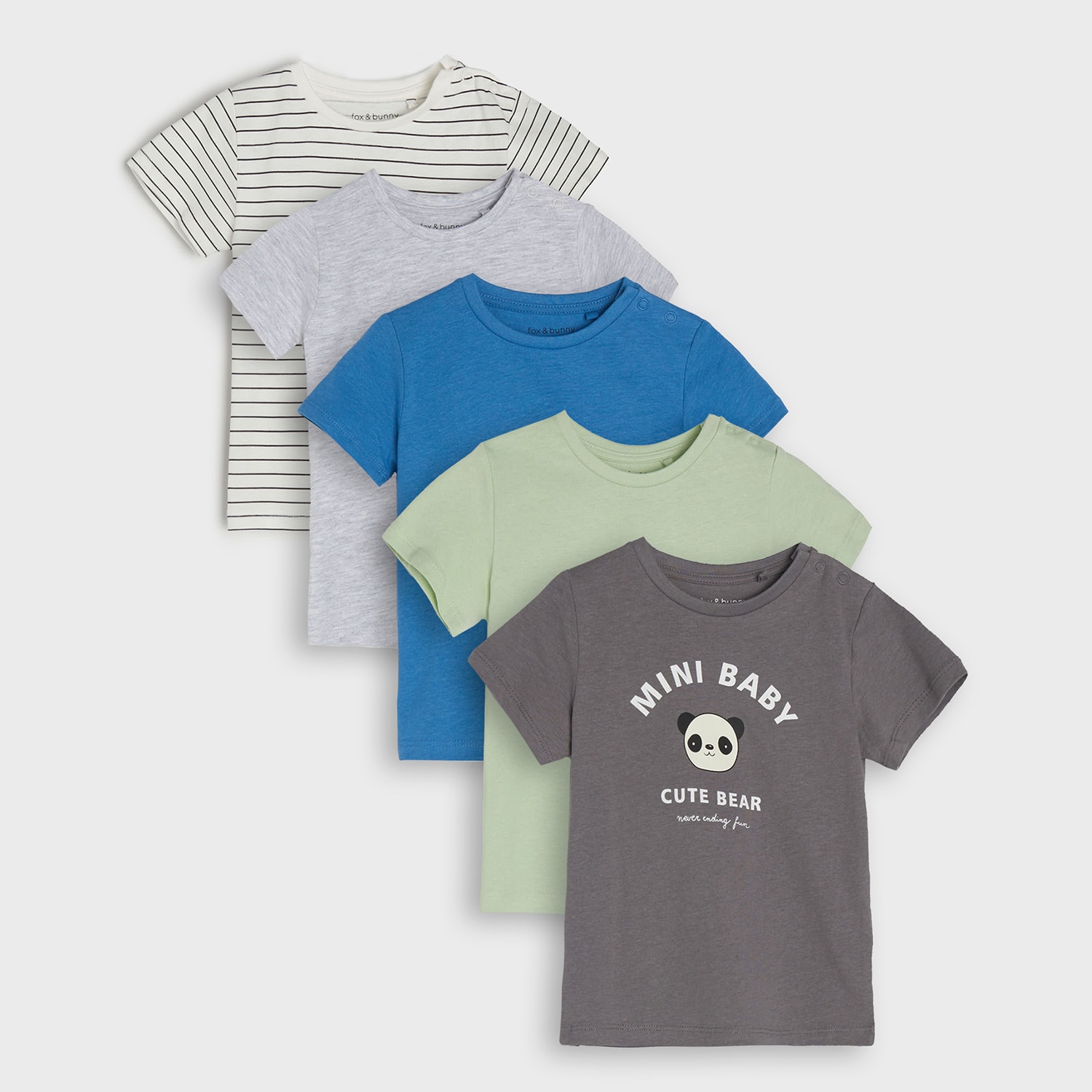 Sinsay – Set de 5 tricouri – Bleumarin Baby imagine noua