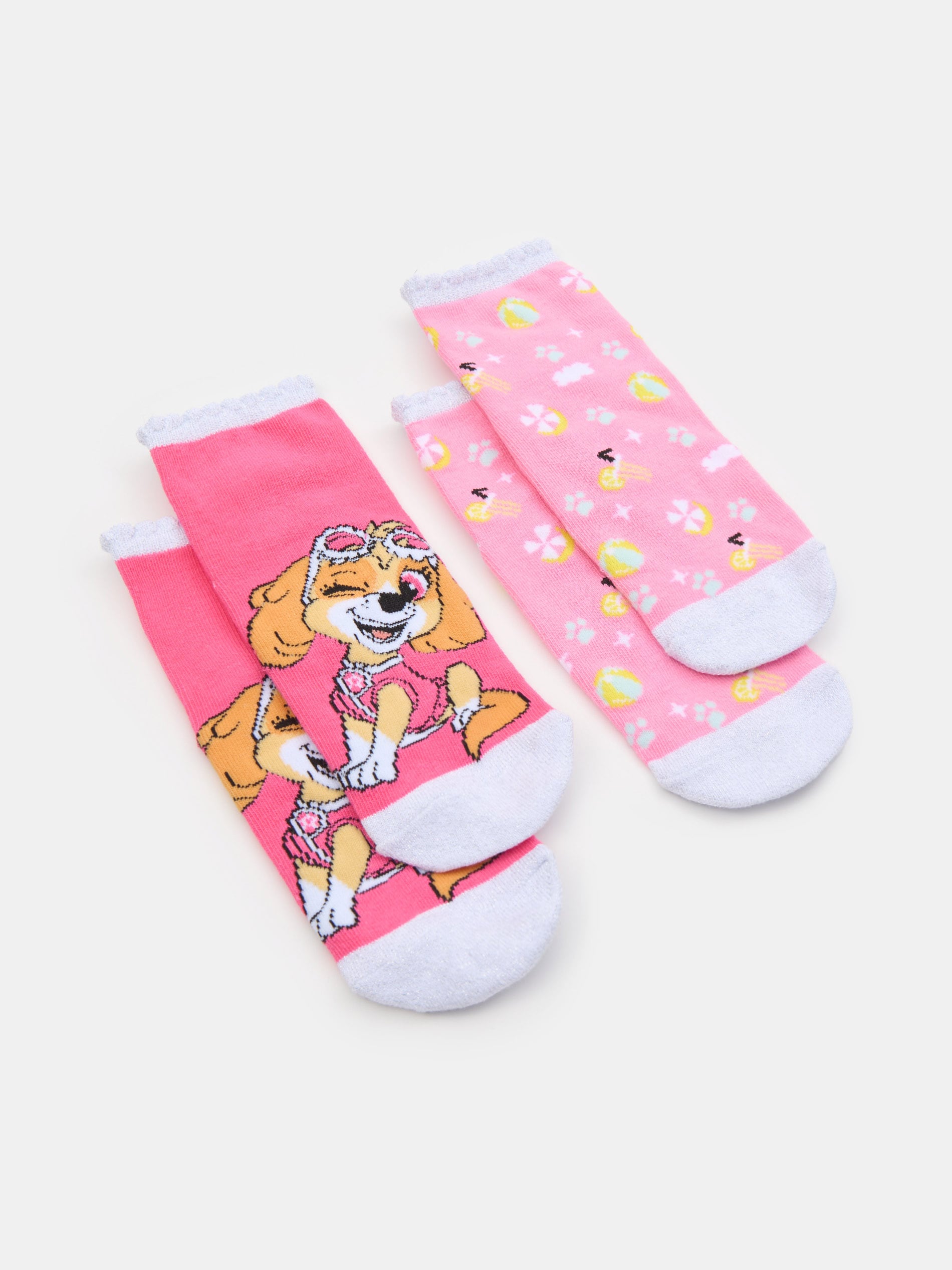 Sinsay - Skarpetki z metalizowaną nicią 2 pack PAW Patrol - wielobarwny