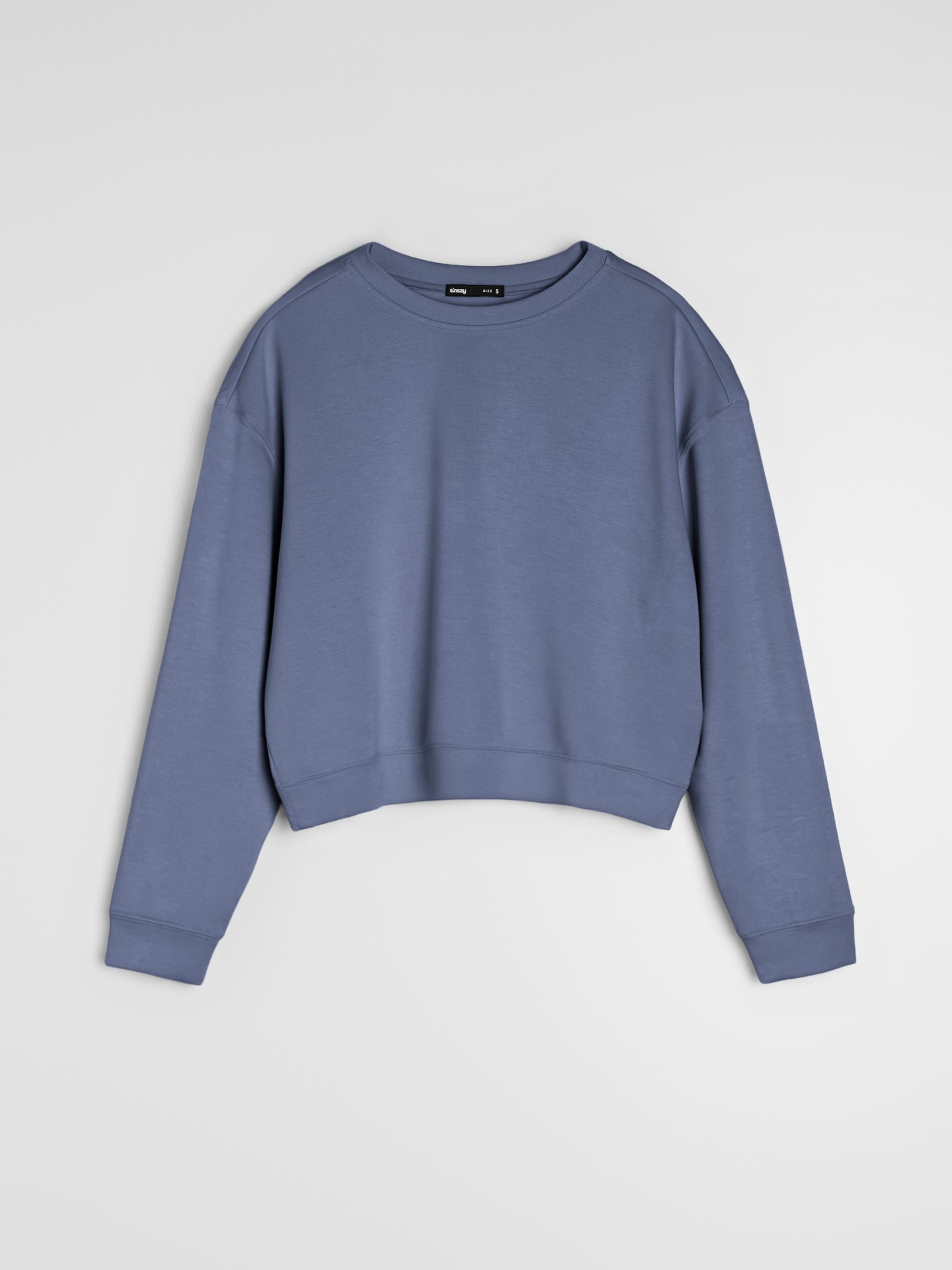 Sinsay - Bluza basic - niebieski